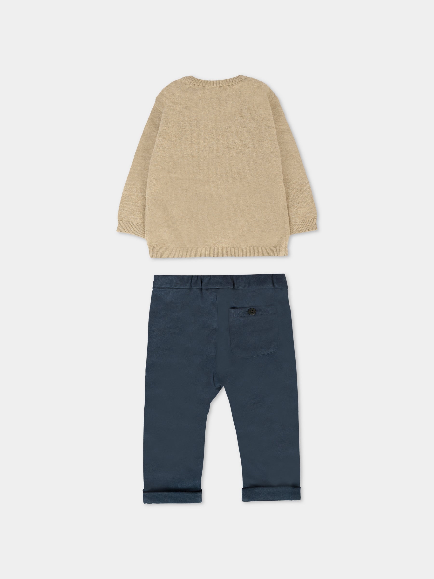 Completo blu per neonato con orso e tricheco,Mayoral,2515 046