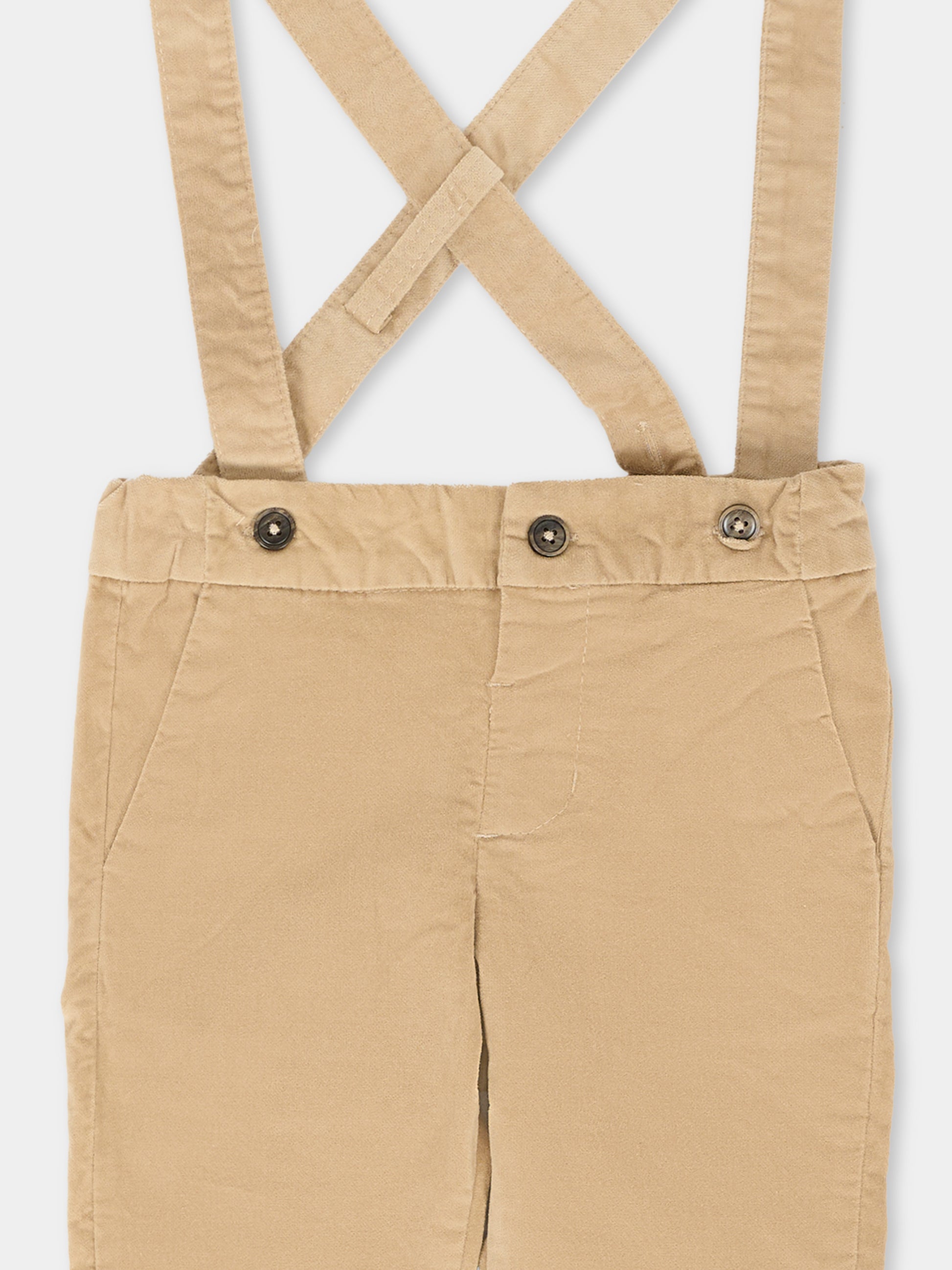 Pantaloni beige per neonato,Mayoral,2512 033