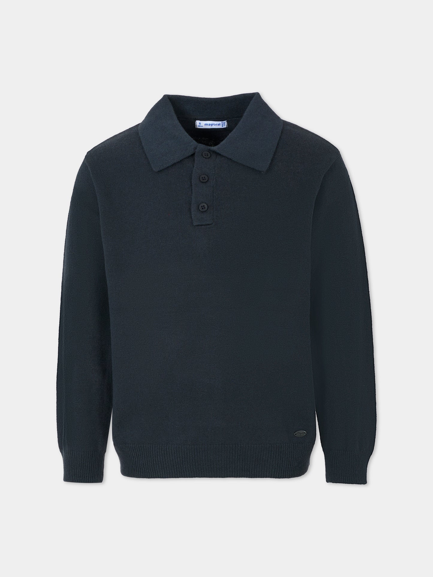 Polo blu per bambino con logo,Mayoral,4122 027