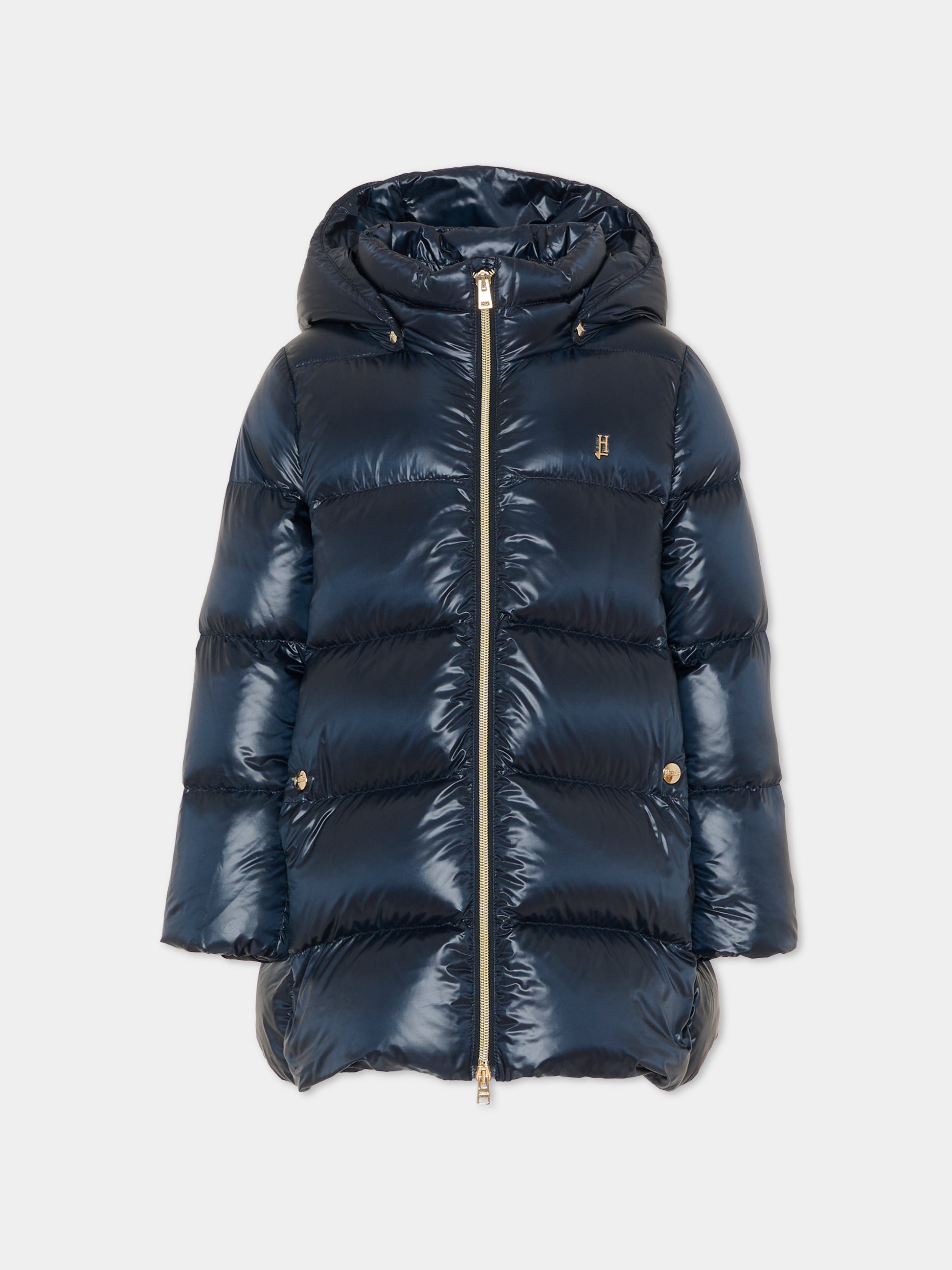 Piumino blu per bambina,Herno Kids,PI000187G 12017Z 9200