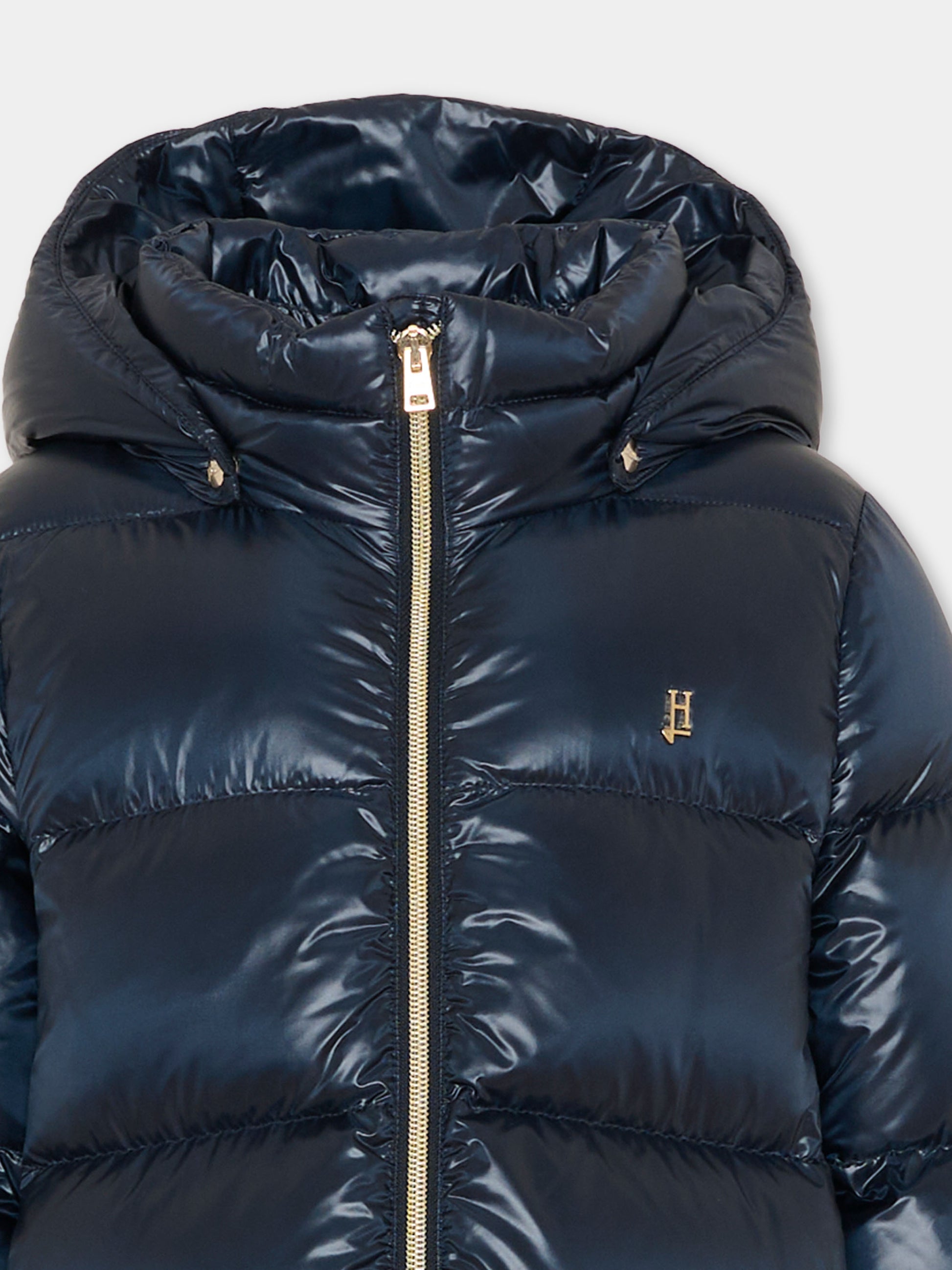 Piumino blu per bambina,Herno Kids,PI000187G 12017Z 9200