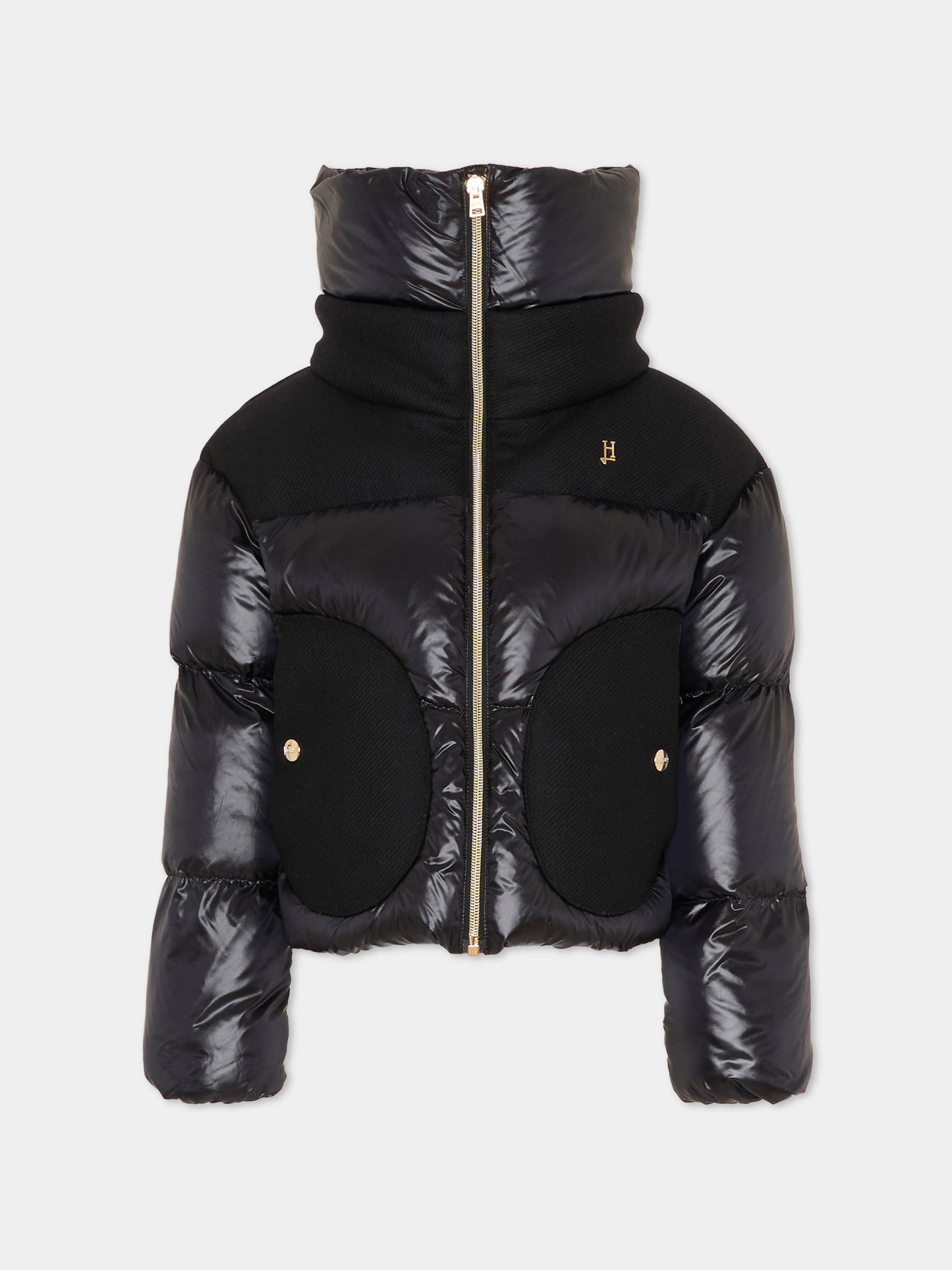 Piumino nero per bambina,Herno Kids,PI000190G 12017Z 9300