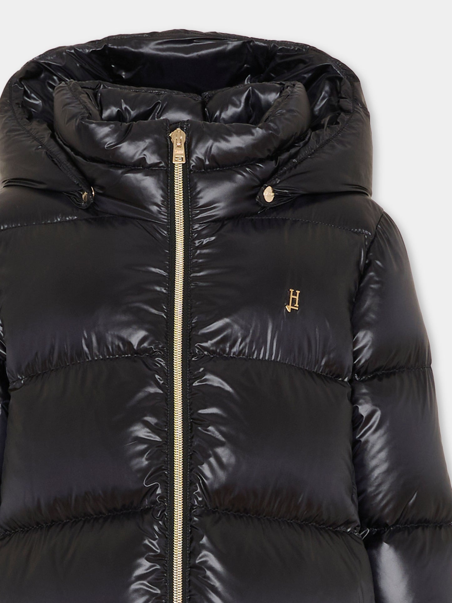 Piumino nero per bambina,Herno Kids,PI000187G 12017Z 9300