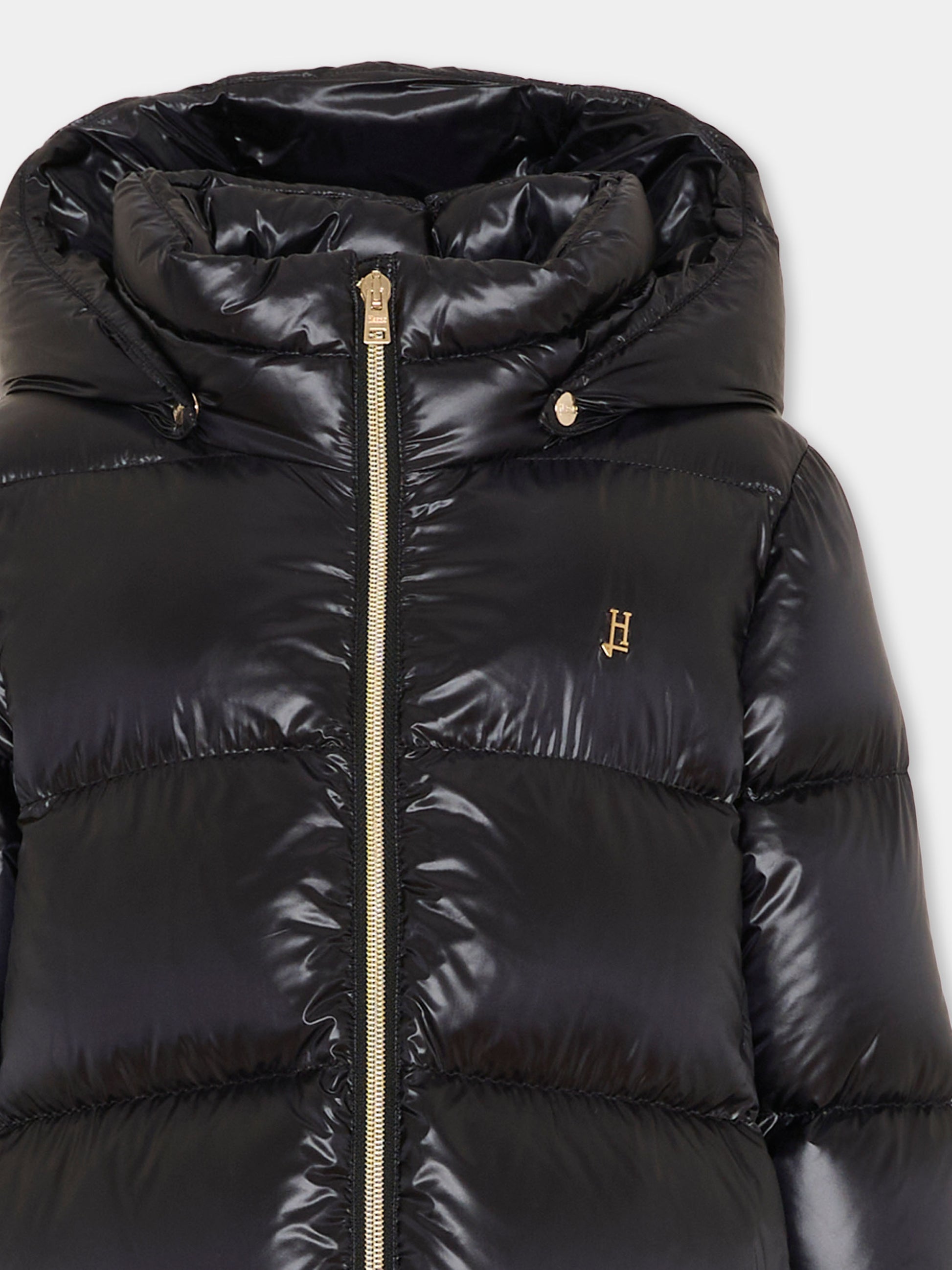 Piumino nero per bambina,Herno Kids,PI000187G 12017Z 9300