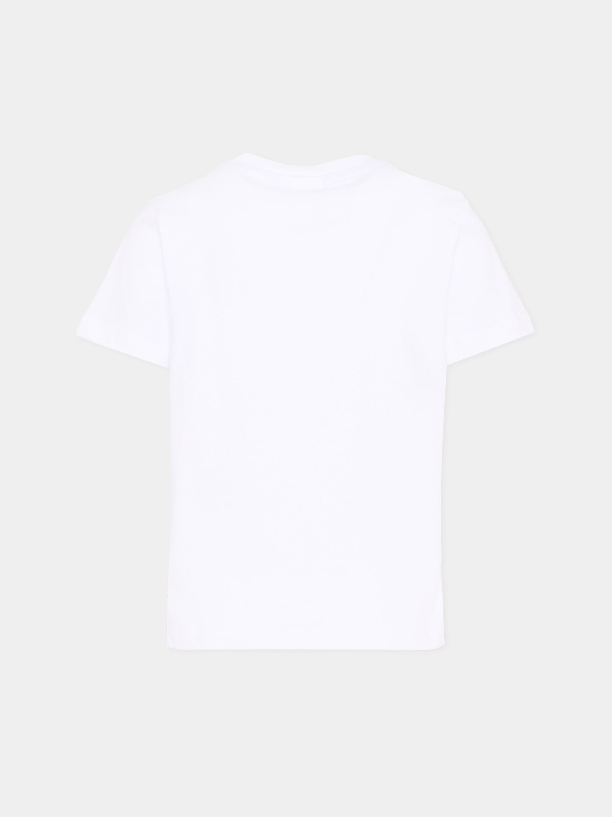 T-Shirt bianca per bambini con logo,Lacoste,7025 W8L