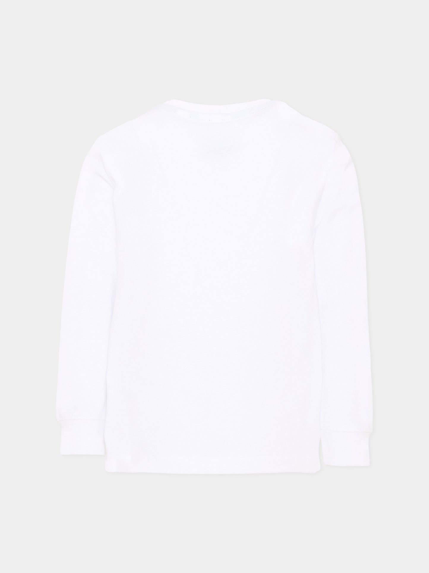 T-shirt bianca per bambini con logo,Lacoste,7112 W8L