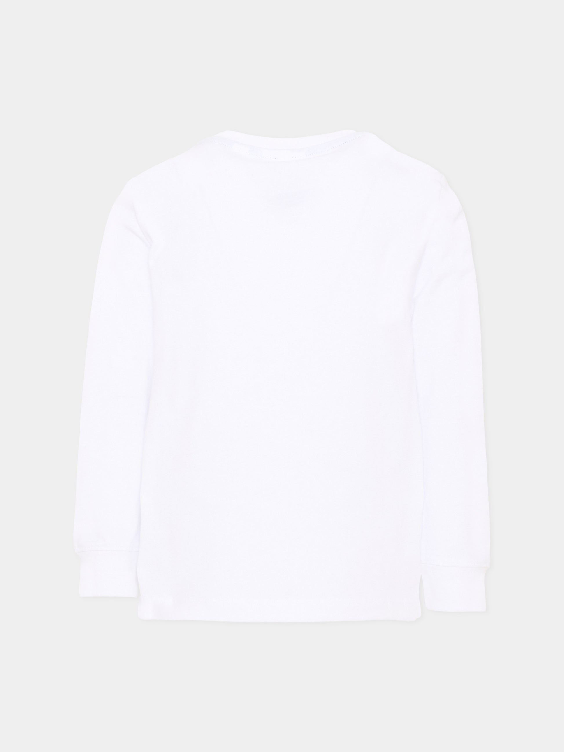 T-shirt bianca per bambini con logo,Lacoste,7112 W8L
