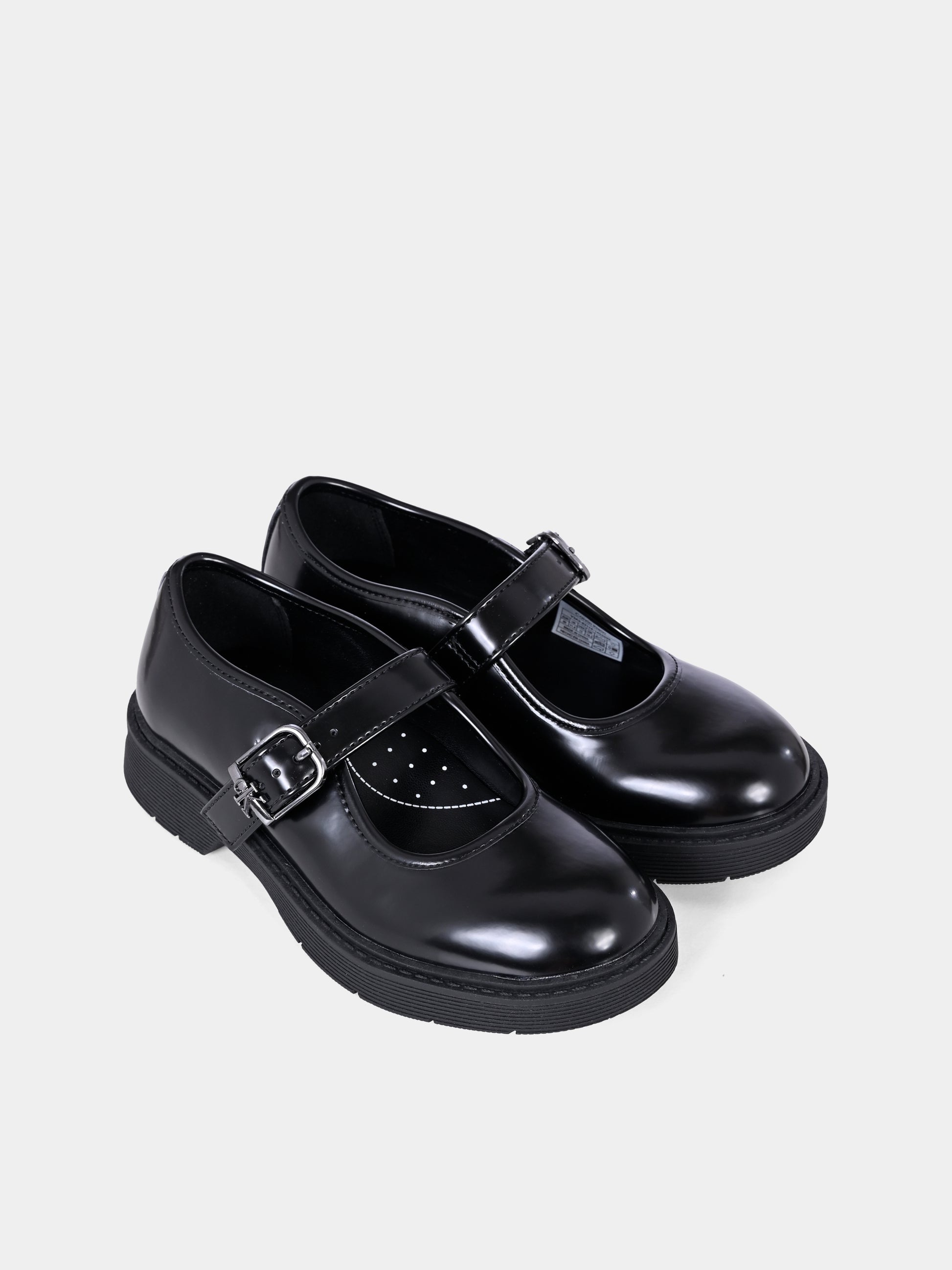 Ballerine nere per bambina con logo,Calvin Klein Kids,V3A3 83114 1453999