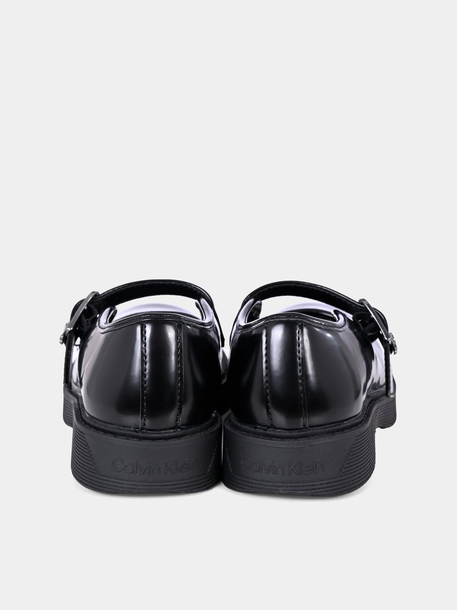 Ballerine nere per bambina con logo,Calvin Klein Kids,V3A3 83114 1453999