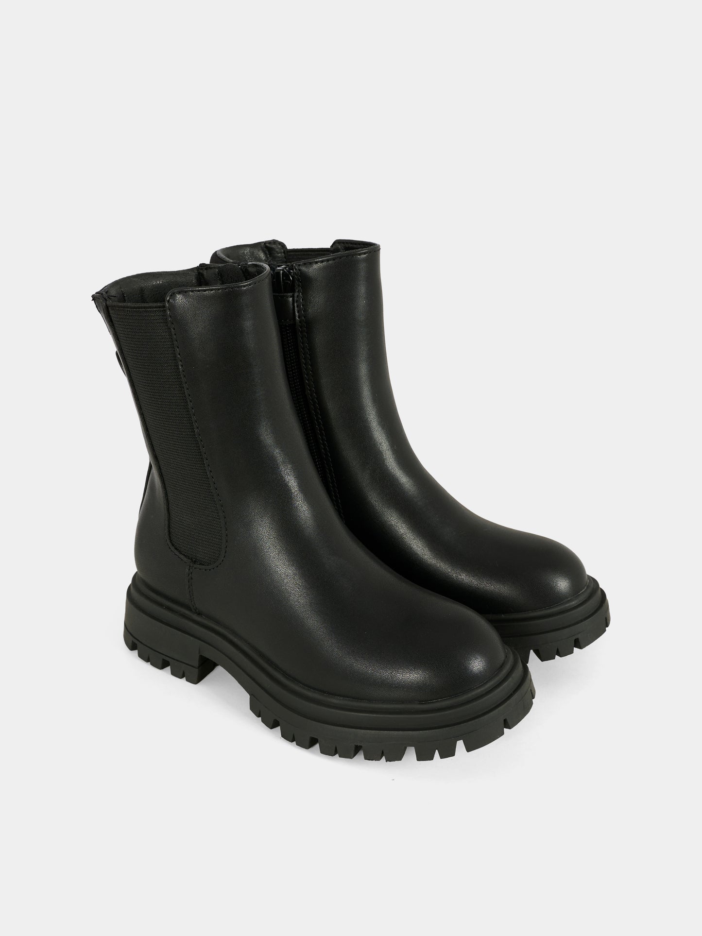 Stivali neri per bambina con logo,Calvin Klein Kids,V3A5 83121 1464999