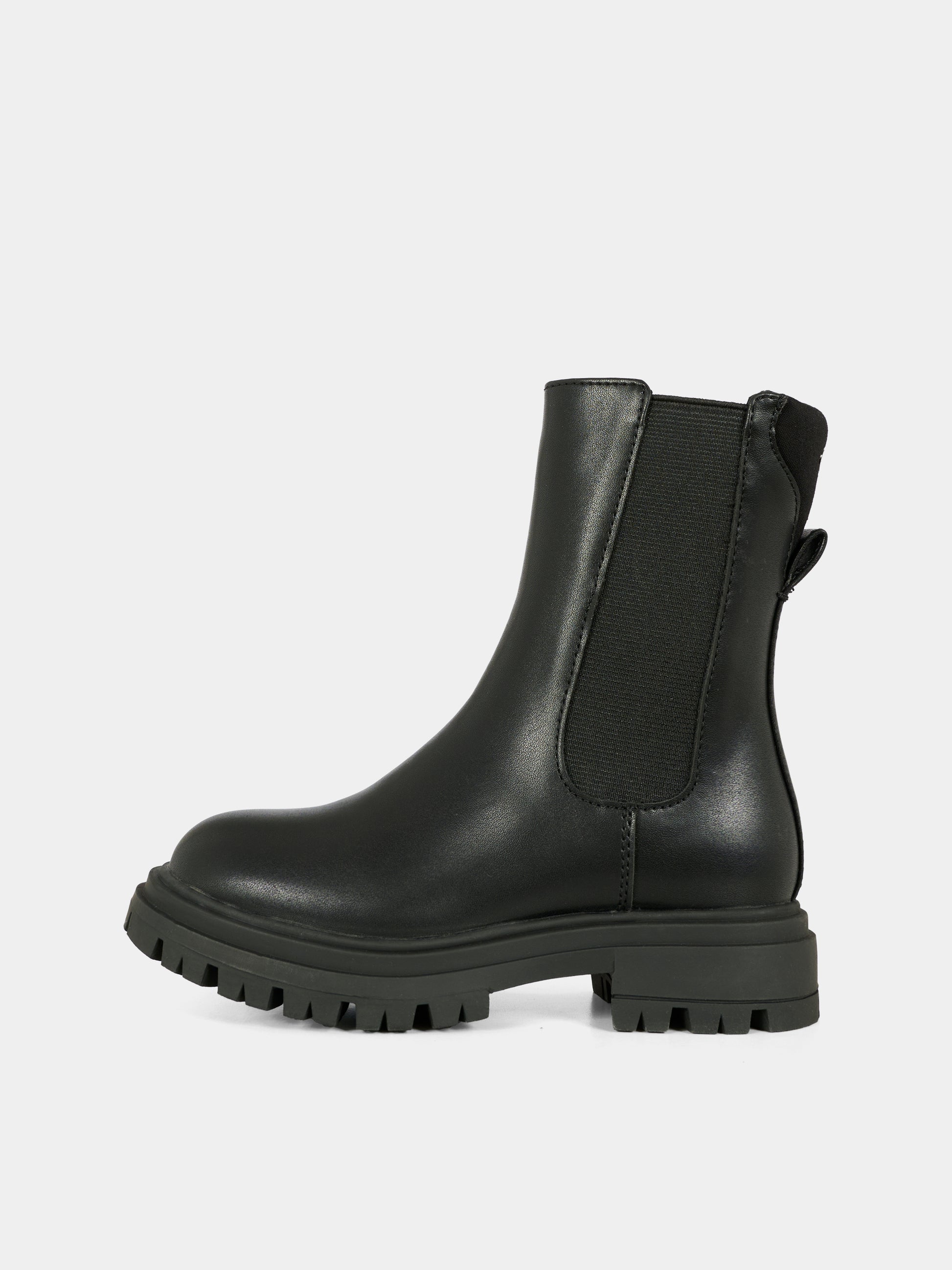 Stivali neri per bambina con logo,Calvin Klein Kids,V3A5 83121 1464999