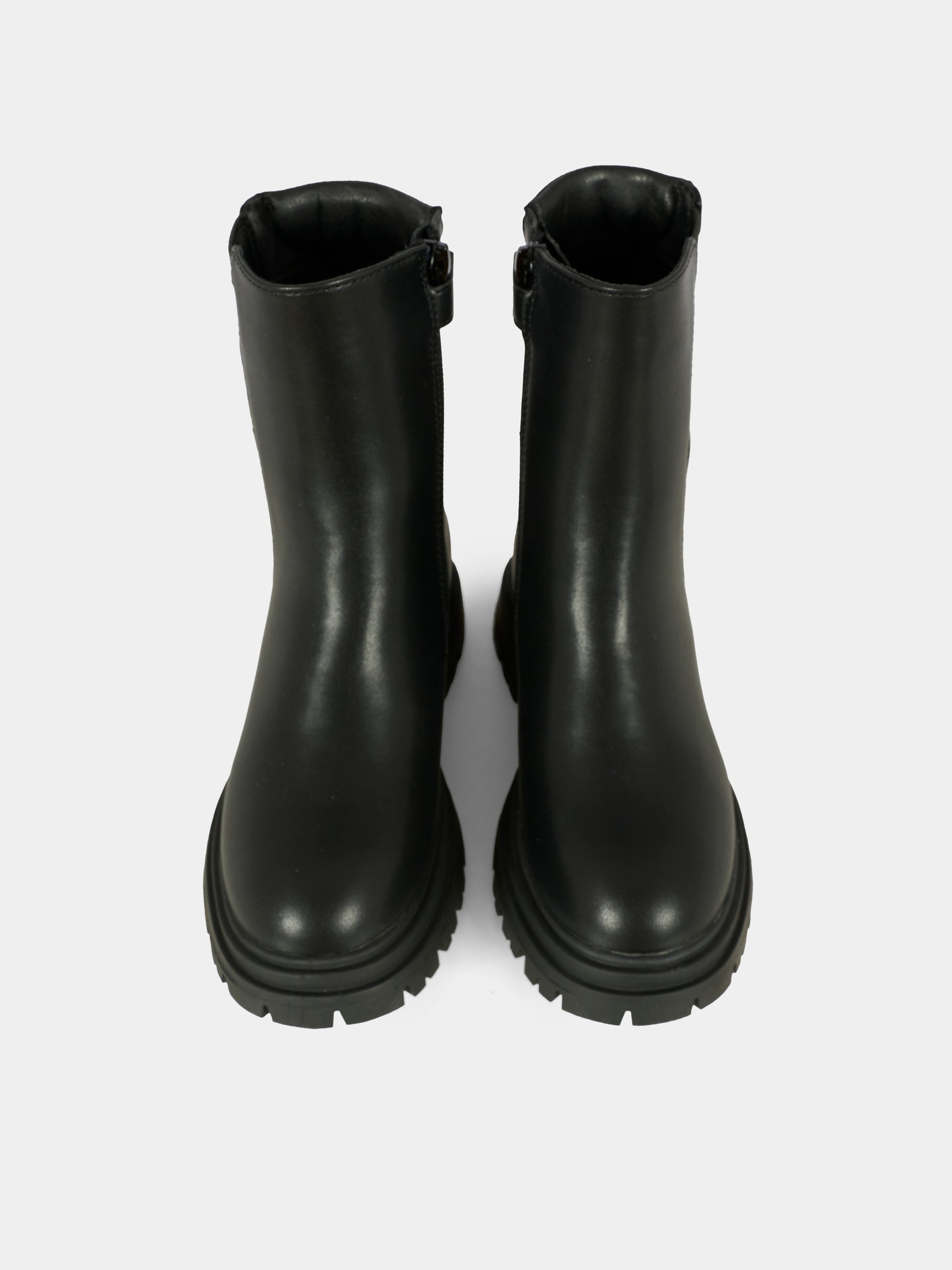 Stivali neri per bambina con logo,Calvin Klein Kids,V3A5 83121 1464999