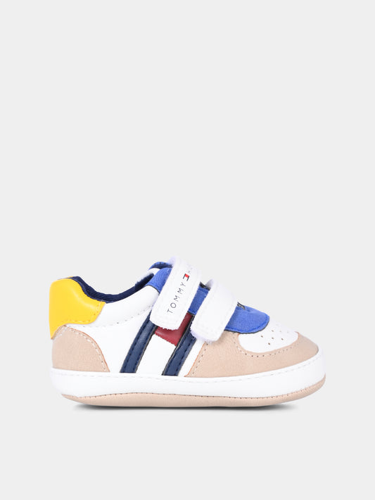 Sneakers multicolor per neonato con logo,Tommy Hilfiger Junior,T0B9 34056 1755Y913