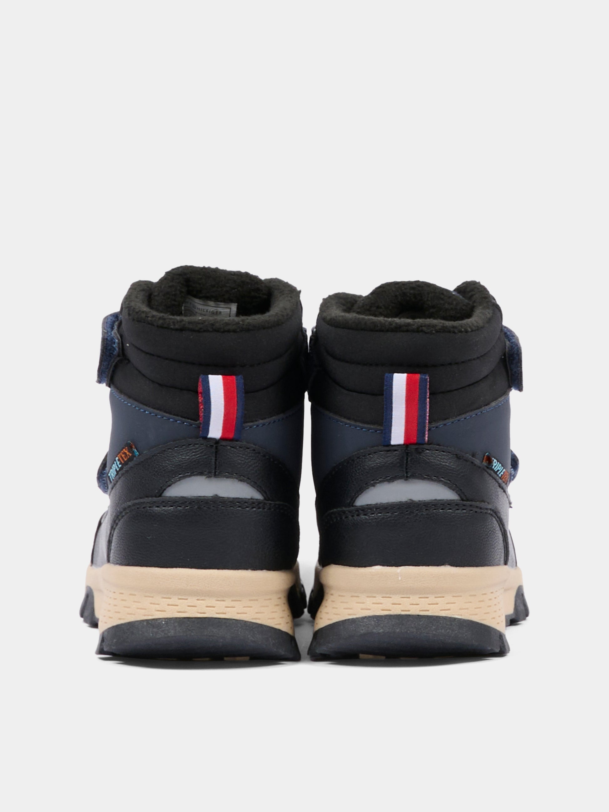 Stivaletti neri per bambino con logo,Tommy Hilfiger Junior,T1X5 34134 1592X656