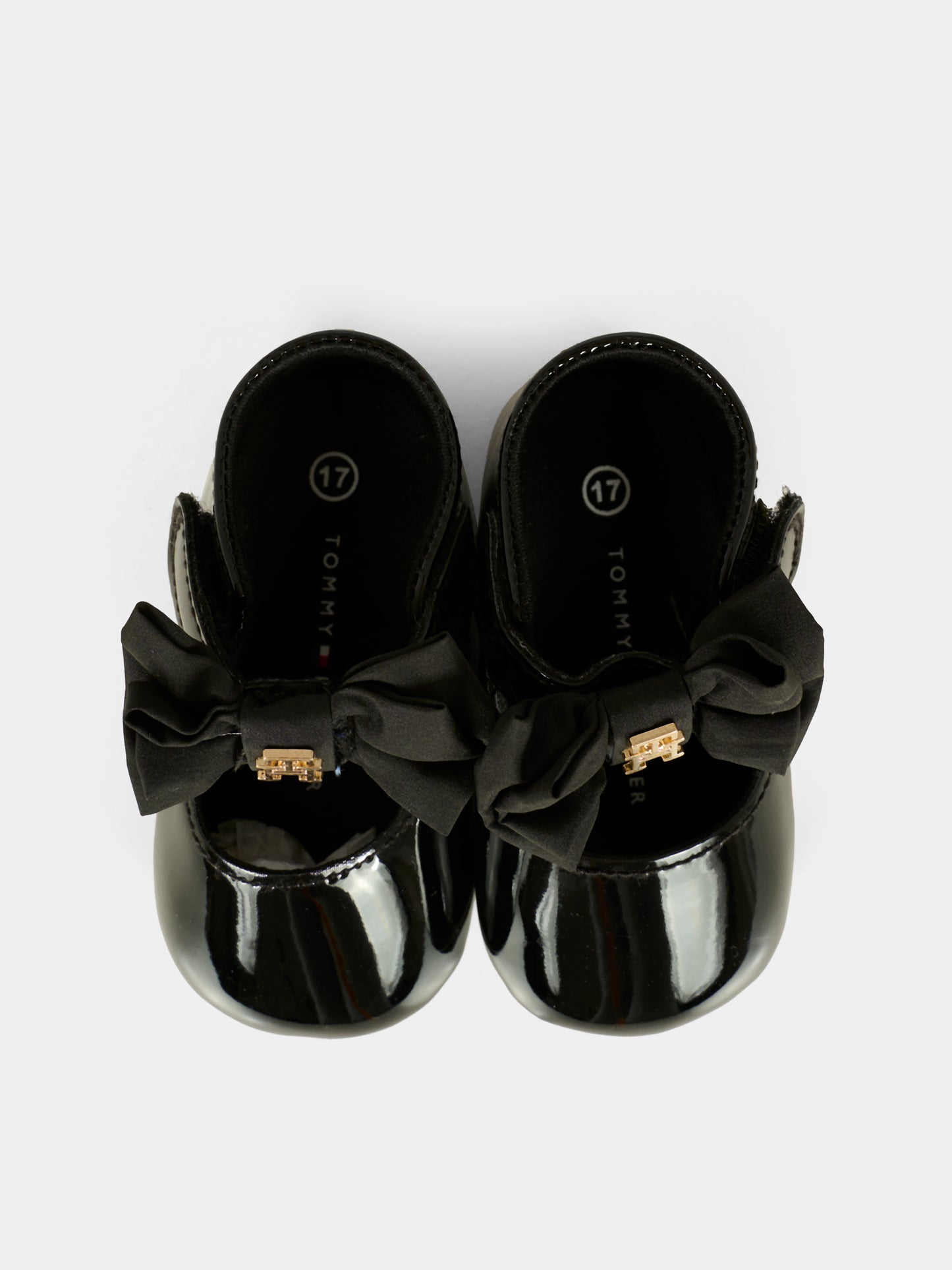 Ballerine nere per neonata con fiocco,Tommy Hilfiger Junior,T0A3 33956 1847999