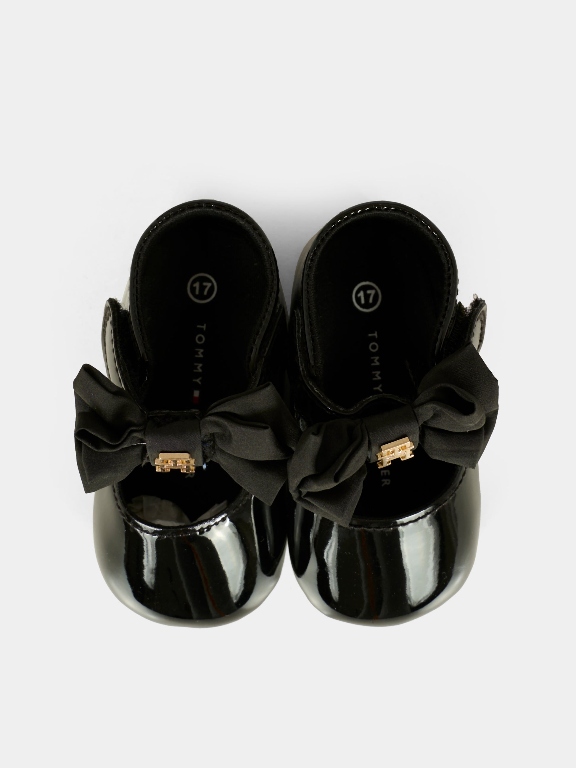 Ballerine nere per neonata con fiocco,Tommy Hilfiger Junior,T0A3 33956 1847999