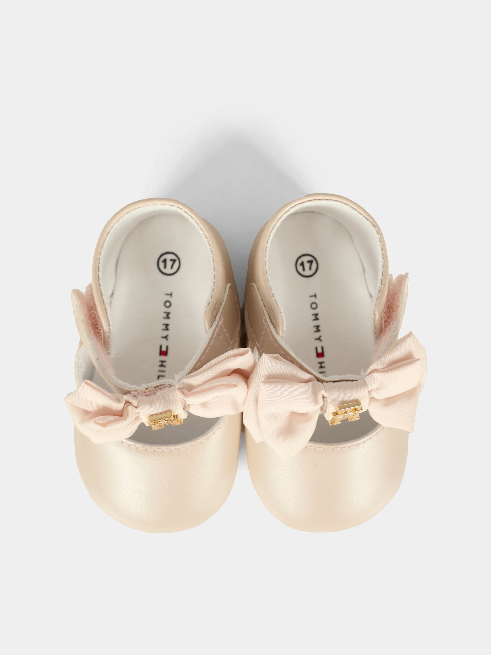 Ballerine rosa per neonata con fiocco,Tommy Hilfiger Junior,T0A3 33957 1625359