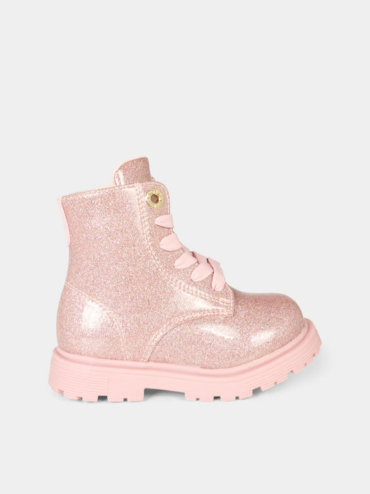 Anfibi rosa per bambina con logo,Tommy Hilfiger Junior,T1A5 34005 1237302