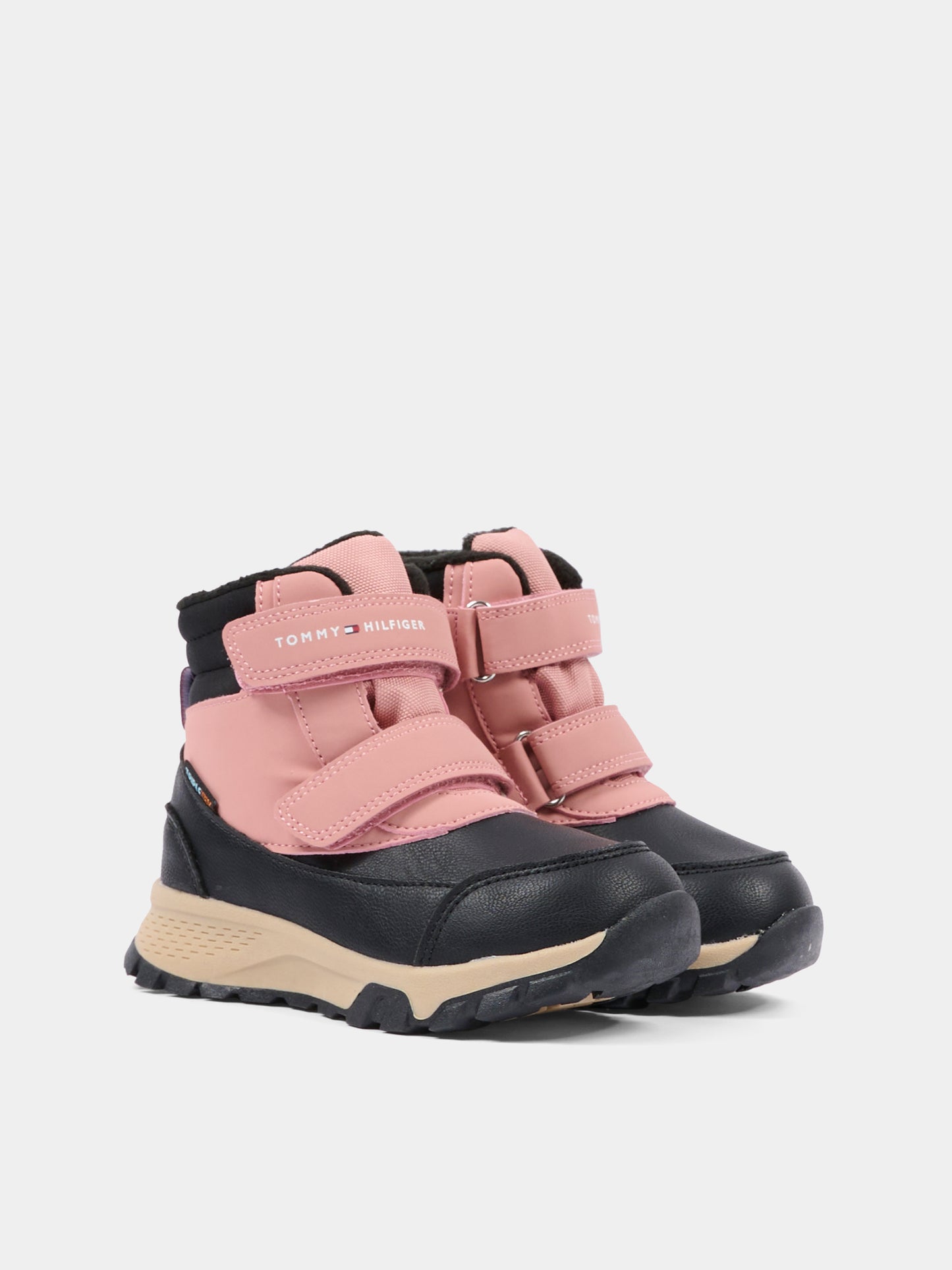 Stivaletti rosa per bambina con logo,Tommy Hilfiger Junior,T1A5 34048 1592A016