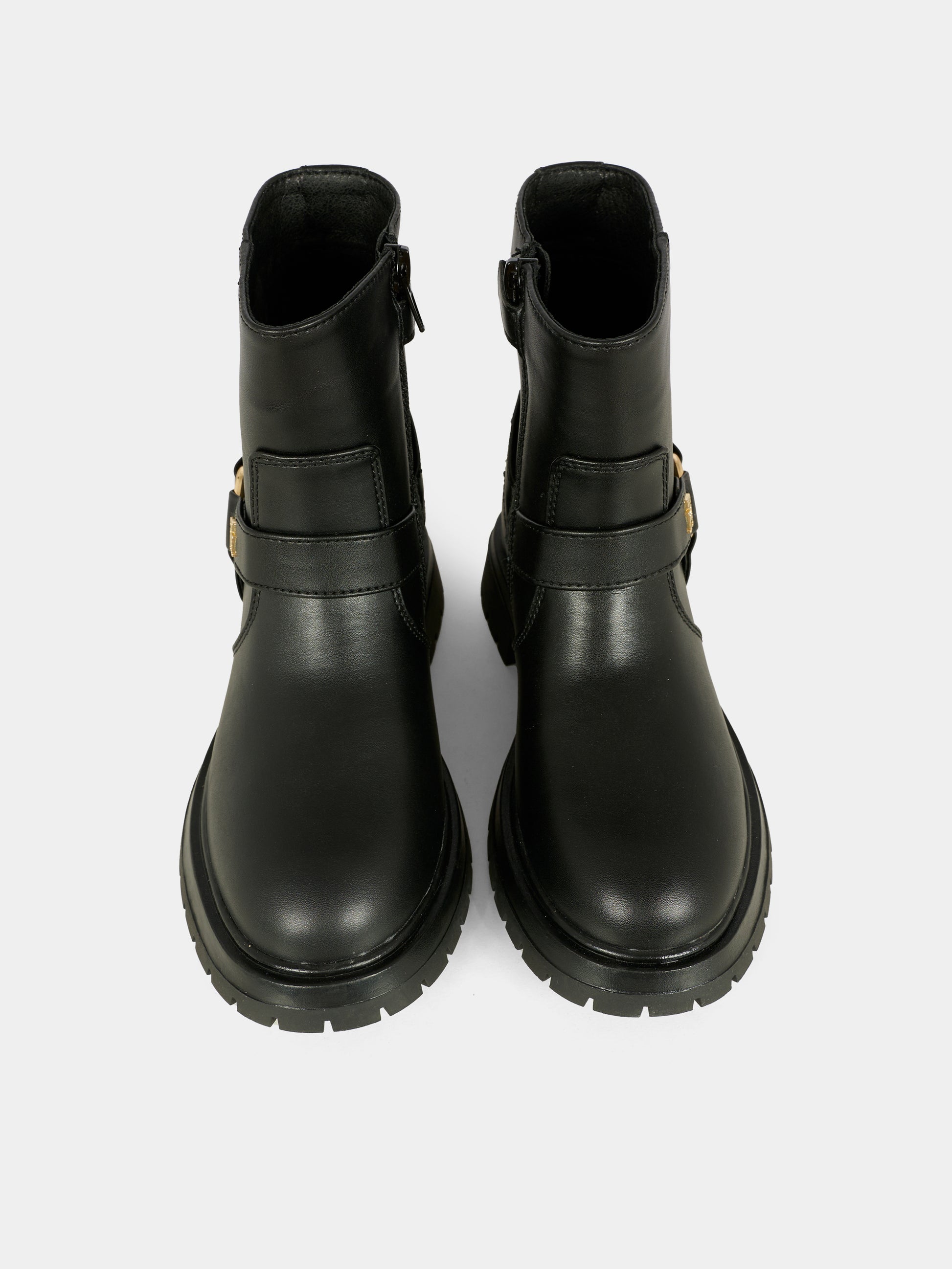 Stivaletti neri per bambina con logo,Tommy Hilfiger Junior,T3A5 34021 1355999