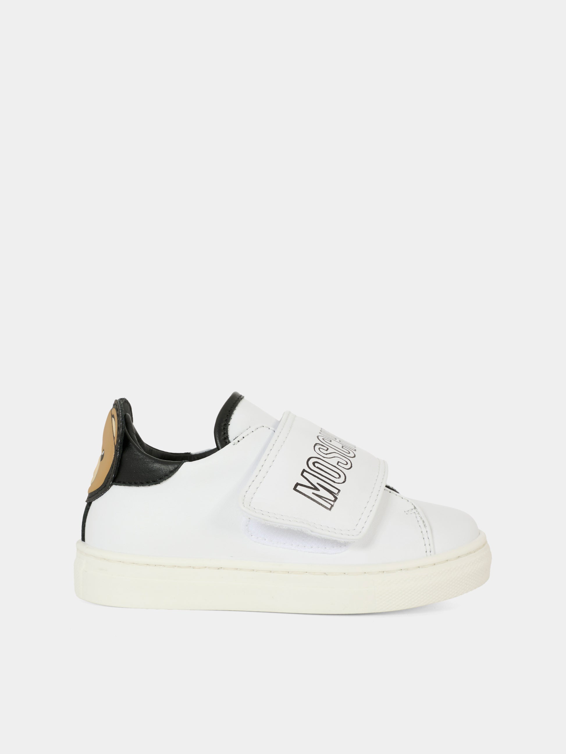 Sneakers bianche per neonato e bambino con Teddy Bear,Moschino Kids,81832 - VAR2