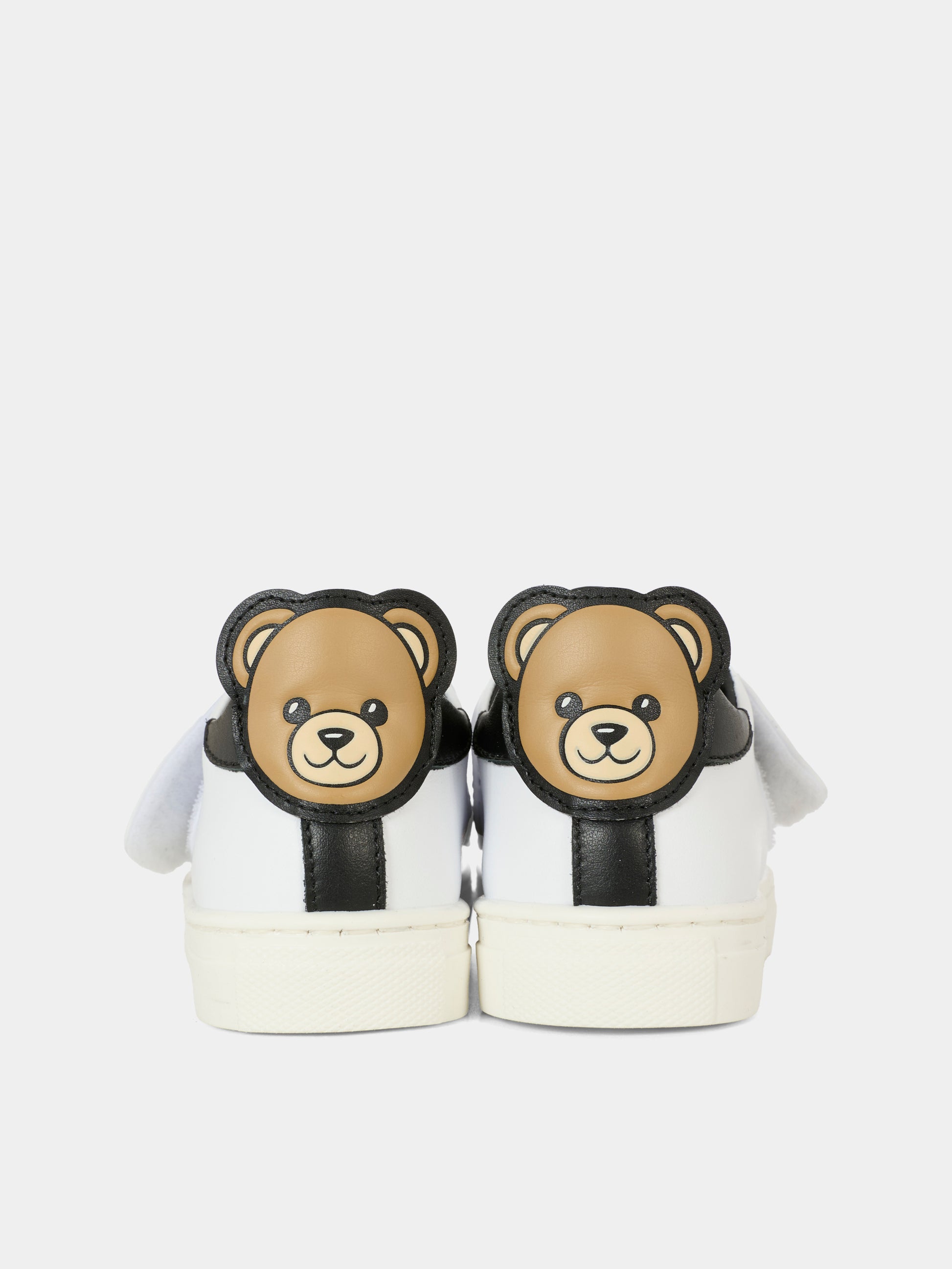 Sneakers bianche per neonato e bambino con Teddy Bear,Moschino Kids,81832 - VAR2