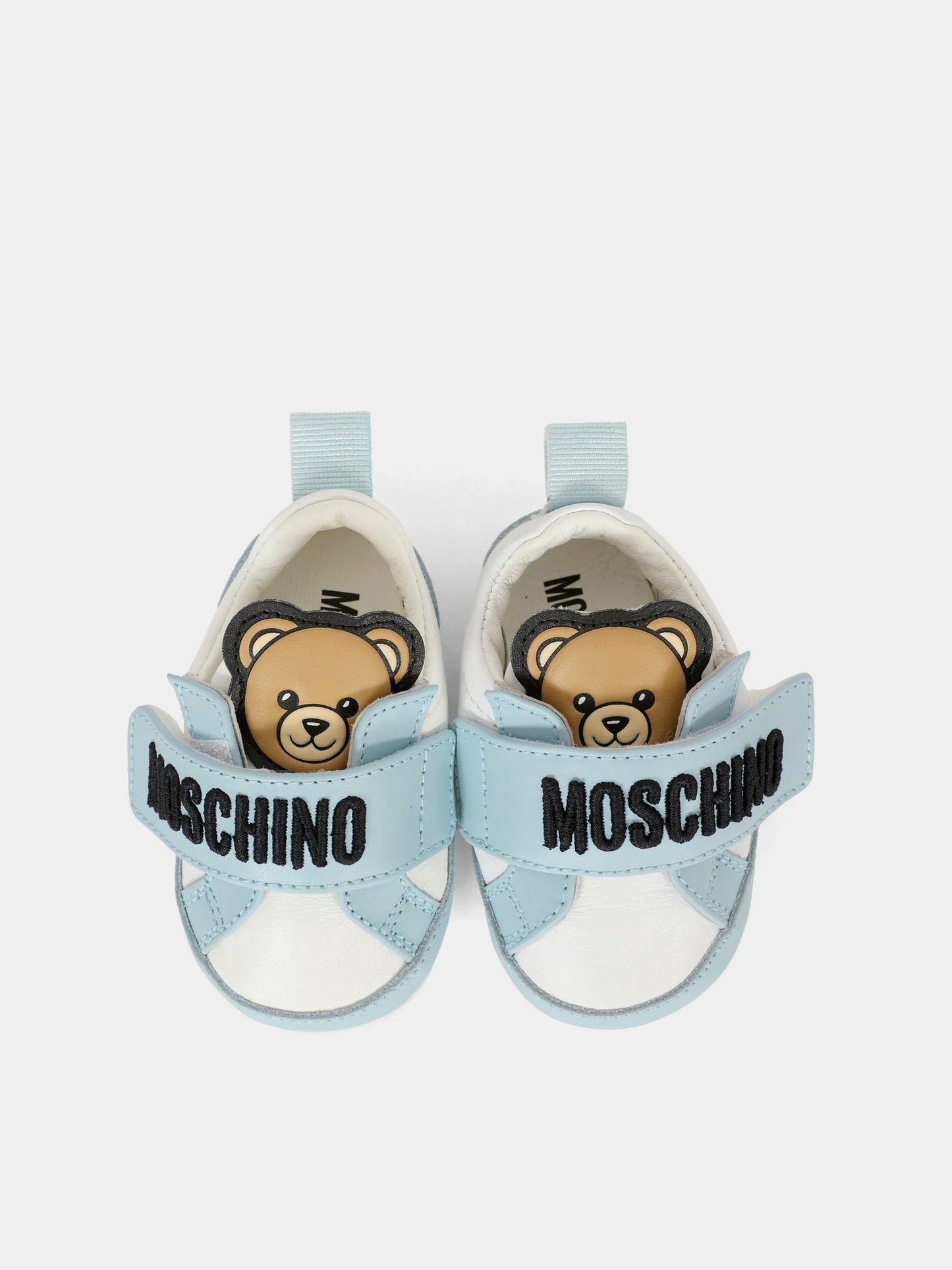 Sneakers azzurre per neonato con Teddy Bear,Moschino Kids,81811 - VAR2