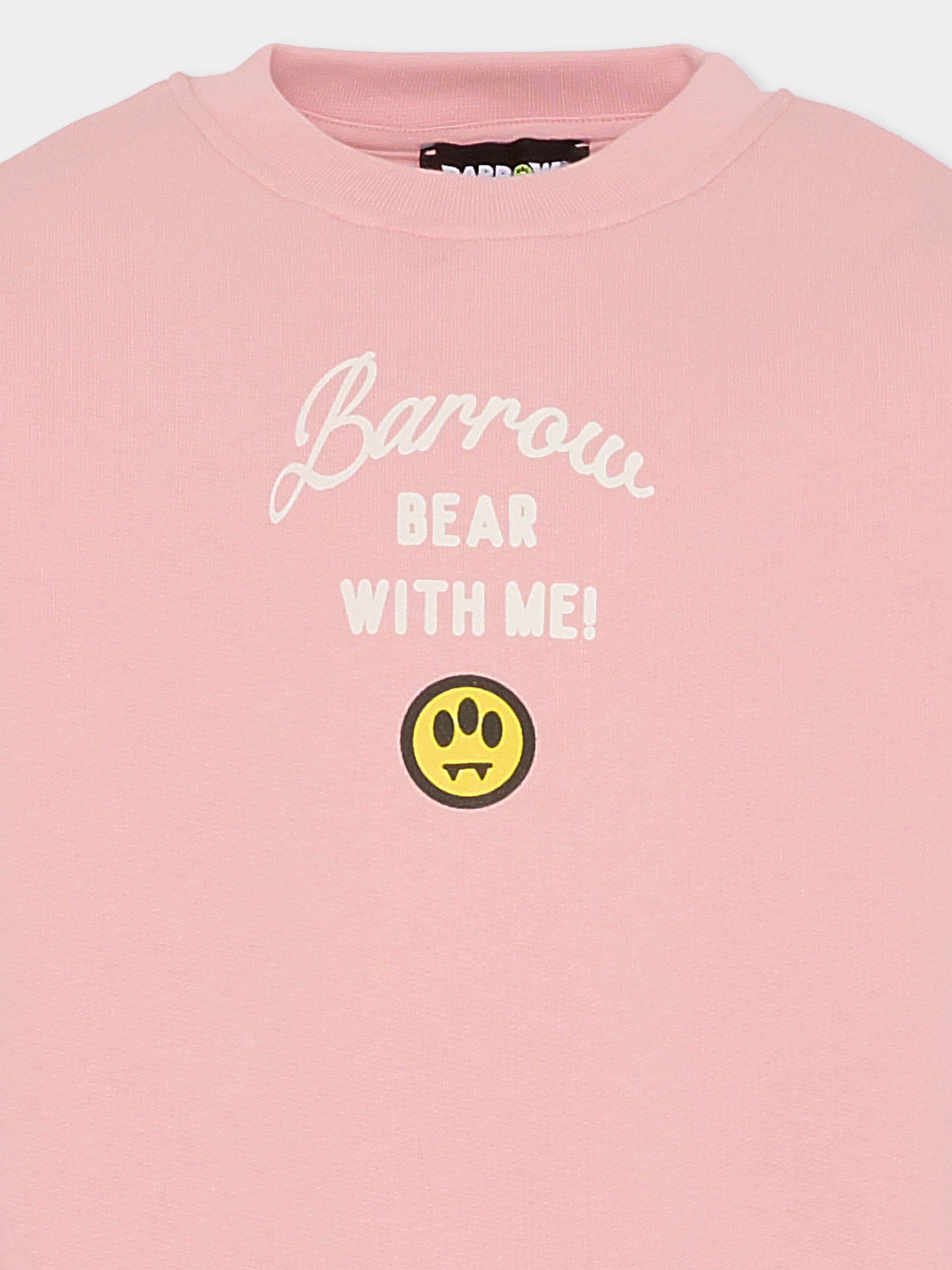 Felpa rosa per bambina con Bear,Barrow,F5BKJGSW132 406