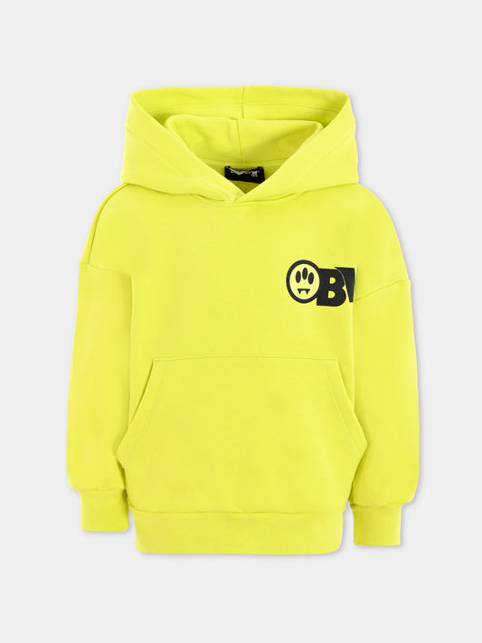 Felpa gialla per bambini con stampa Bear,Barrow,F5BKJUHS045 086