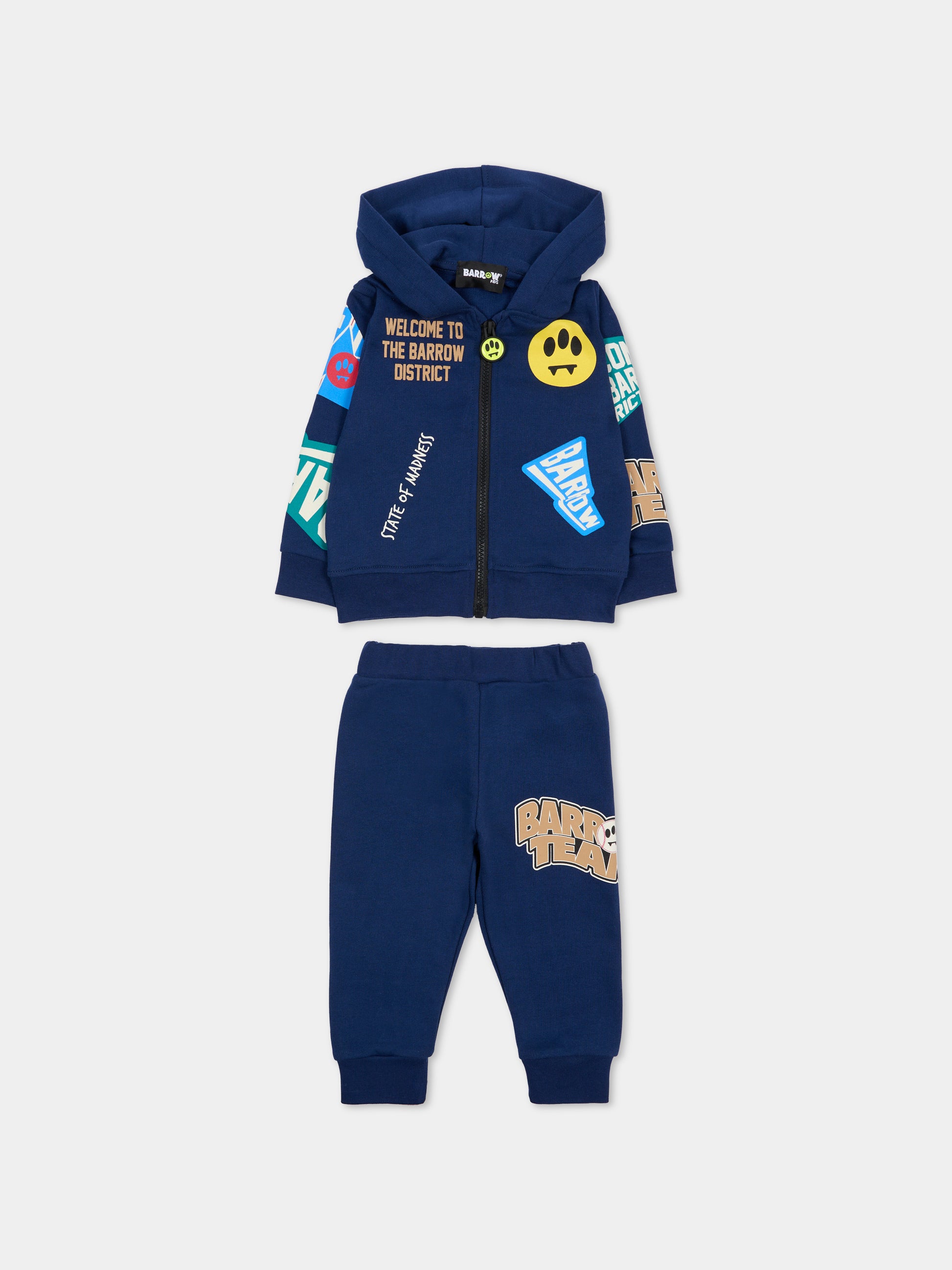 Completo blu per neonato con smile,Barrow,F5BKUNSF214 060