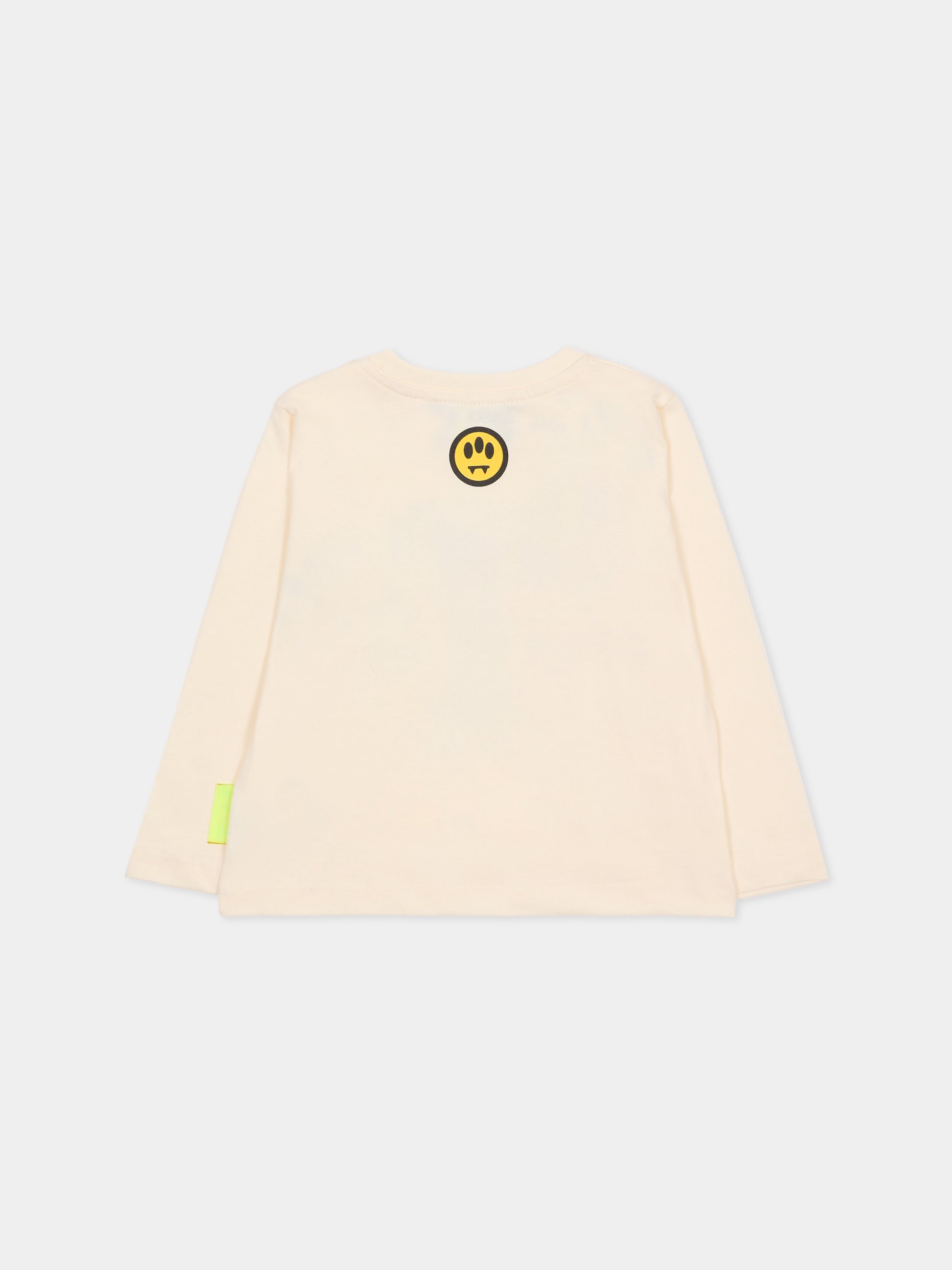 T-shirt avorio per neonati con stampa Bear,Barrow,F5BKUNTH217 013