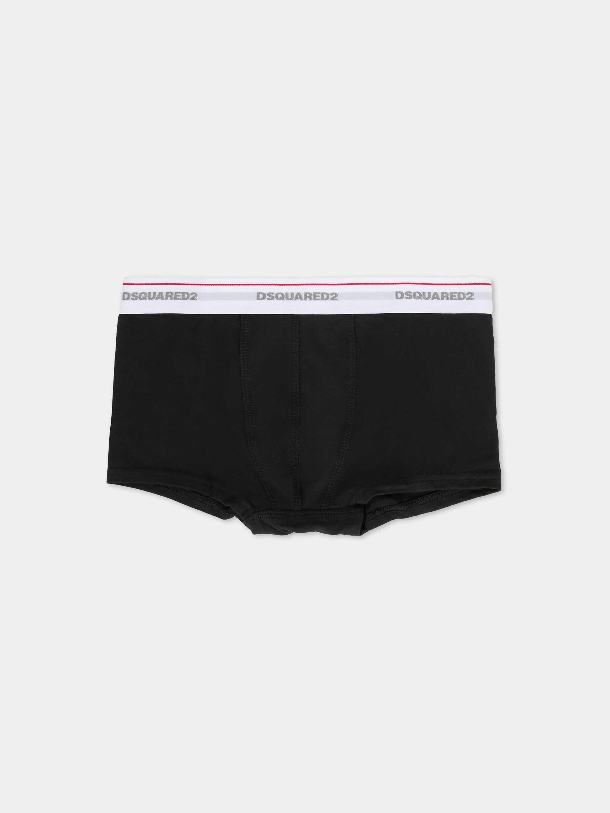 Set boxer multicolor per bambino con logo,Dsquared2,DQ2479 D008J DQC25