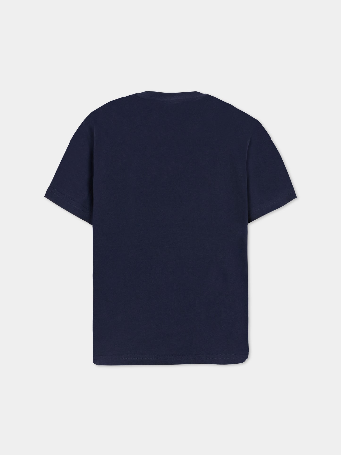 T-shirt blu per bambino con stampa paperi,Dsquared2,DQ2980-D008N-DQ864