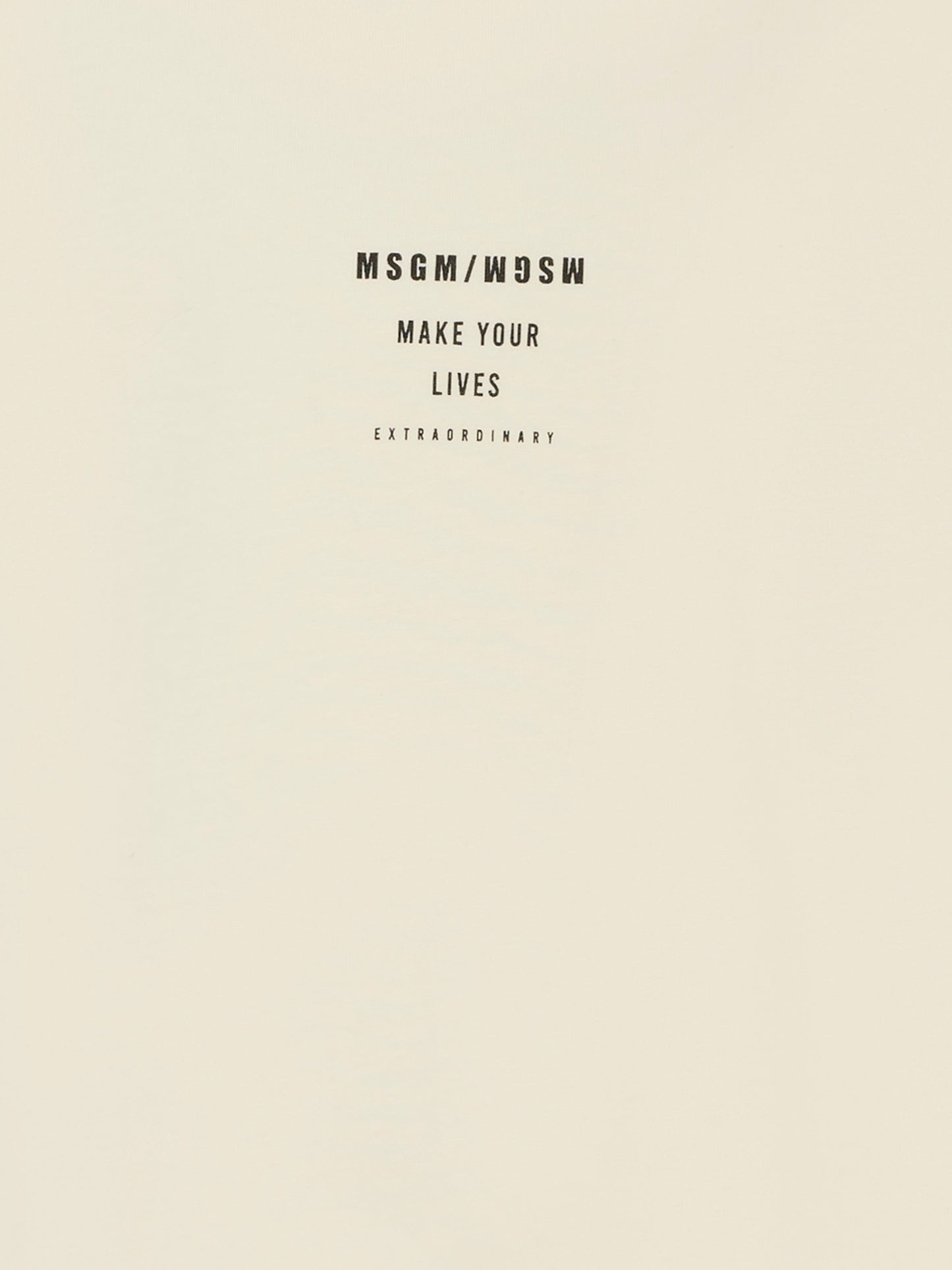 T-shirt avorio per bambini con logo,Msgm Kids,F5MSJBTH215 013