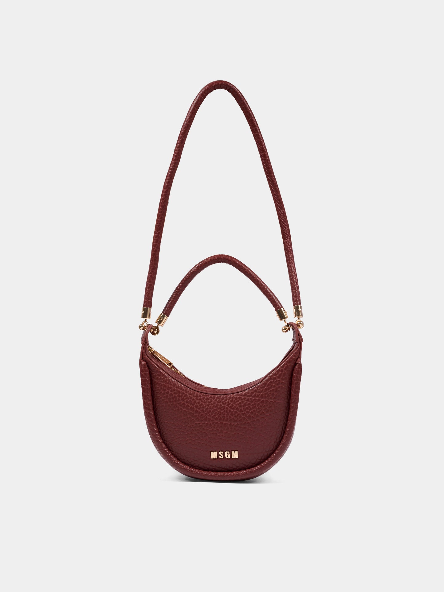 Borsa bordeaux per bambina con logo,Msgm Kids,F5MSJGBA096 MS034