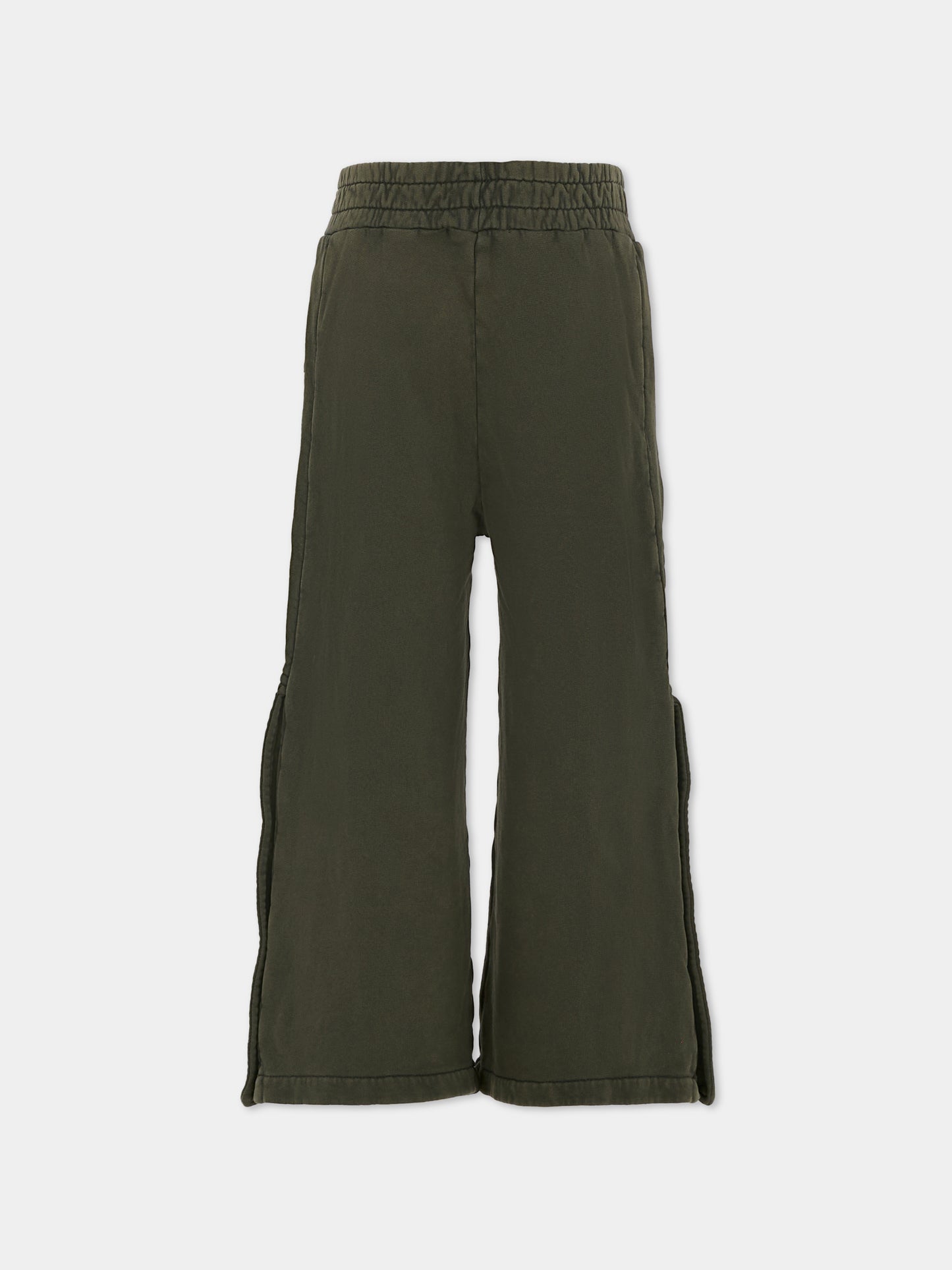 Pantaloni grigi per bambina con logo,Msgm Kids,F5MSJGFP163 103