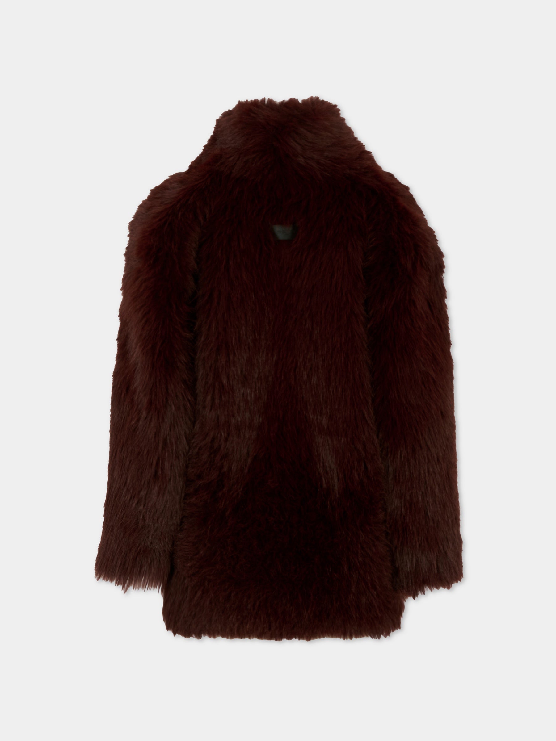 Ecopelliccia rossa per bambina con logo,Msgm Kids,F5MSJGFU064 MS045