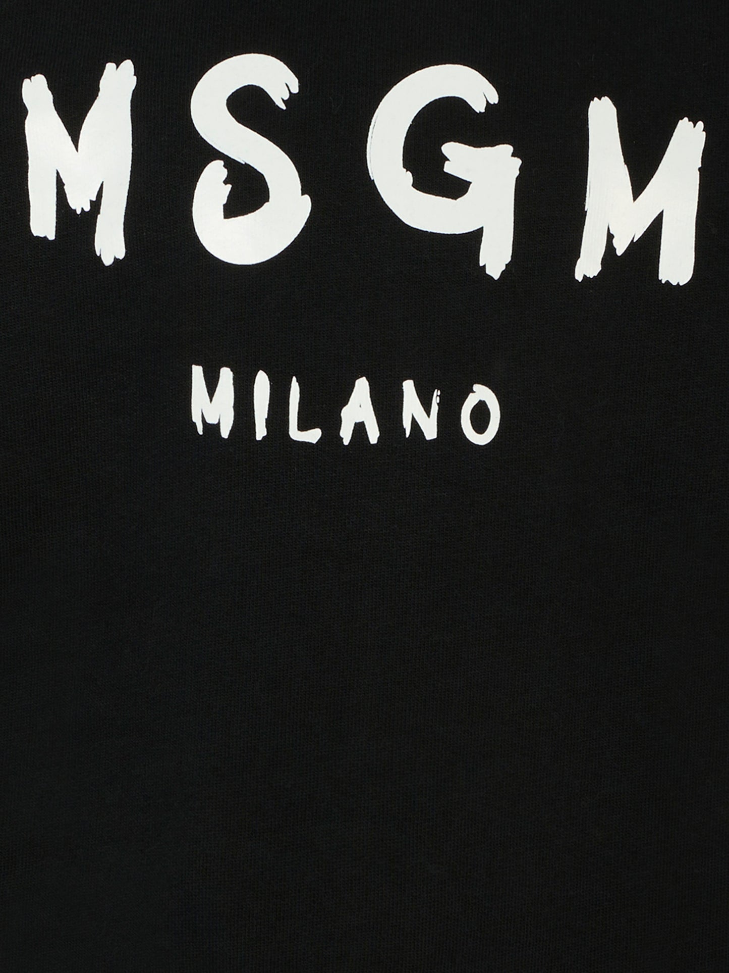 Felpa nera per bambini con logo,Msgm Kids,F5MSJUSW018 110