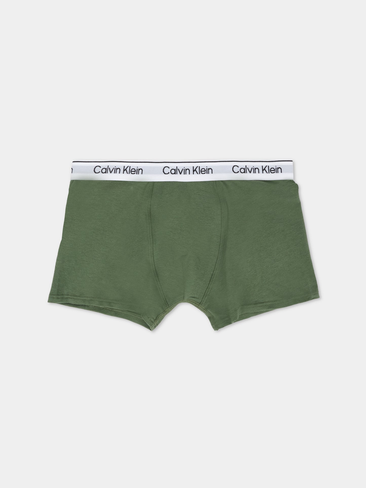 Set boxer bianco per bambino con logo,Calvin Klein Kids,25WCAB70B700506 0TV