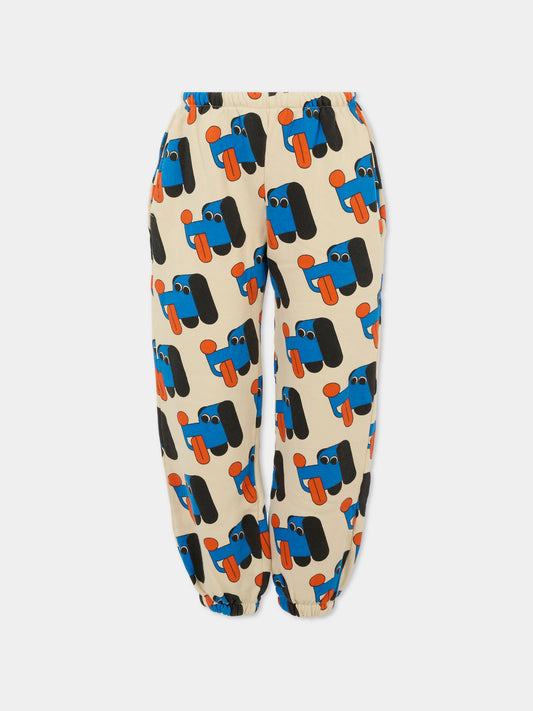 Pantaloni avorio per bambino con cane,Bobo Choses,B225AC064