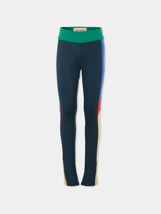 Leggings multicolor per bambini con logo,Bobo Choses,B225AC063