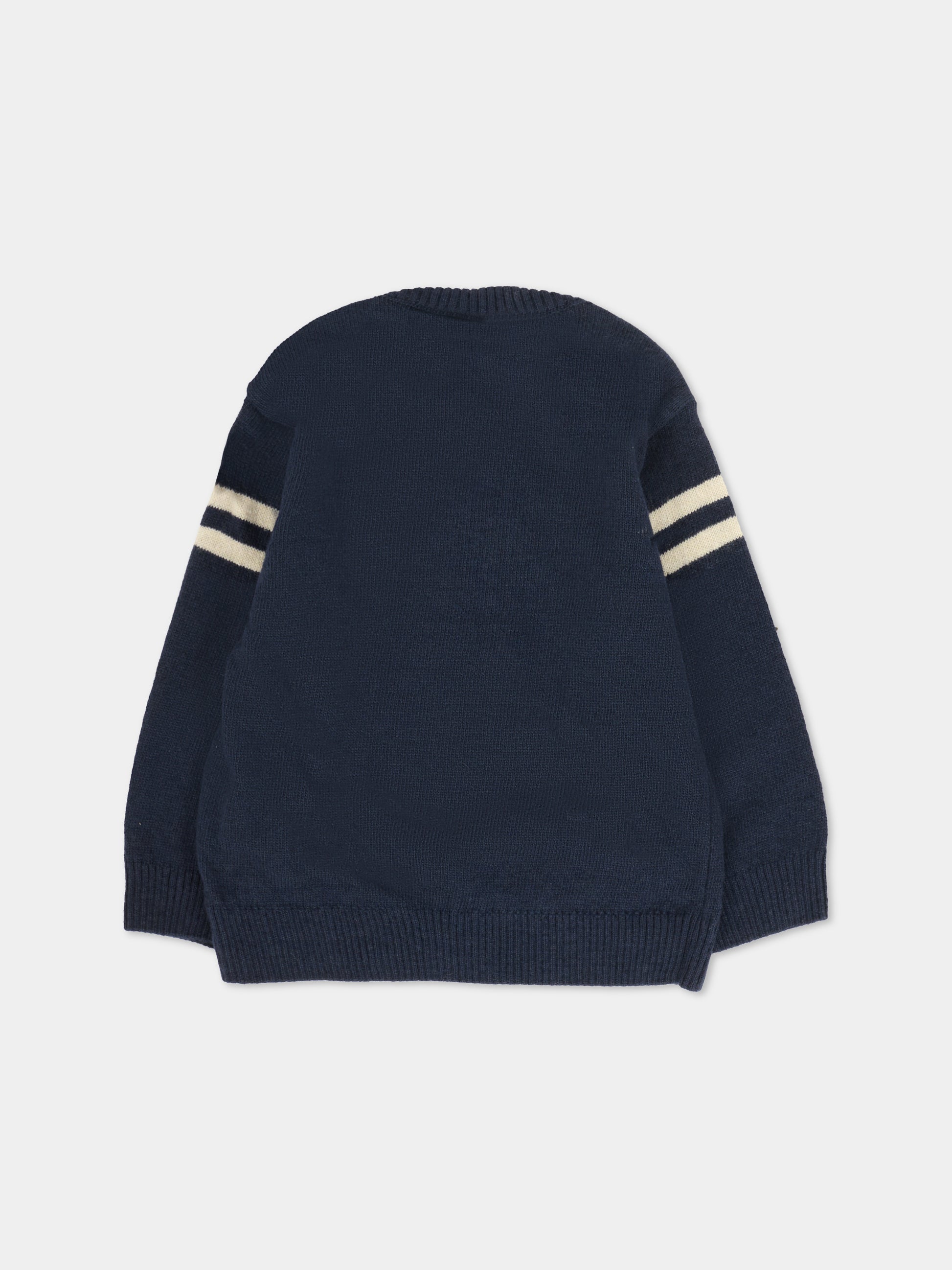Maglione blu per bambino con cane,Patachou,PAP SWE4133367 360