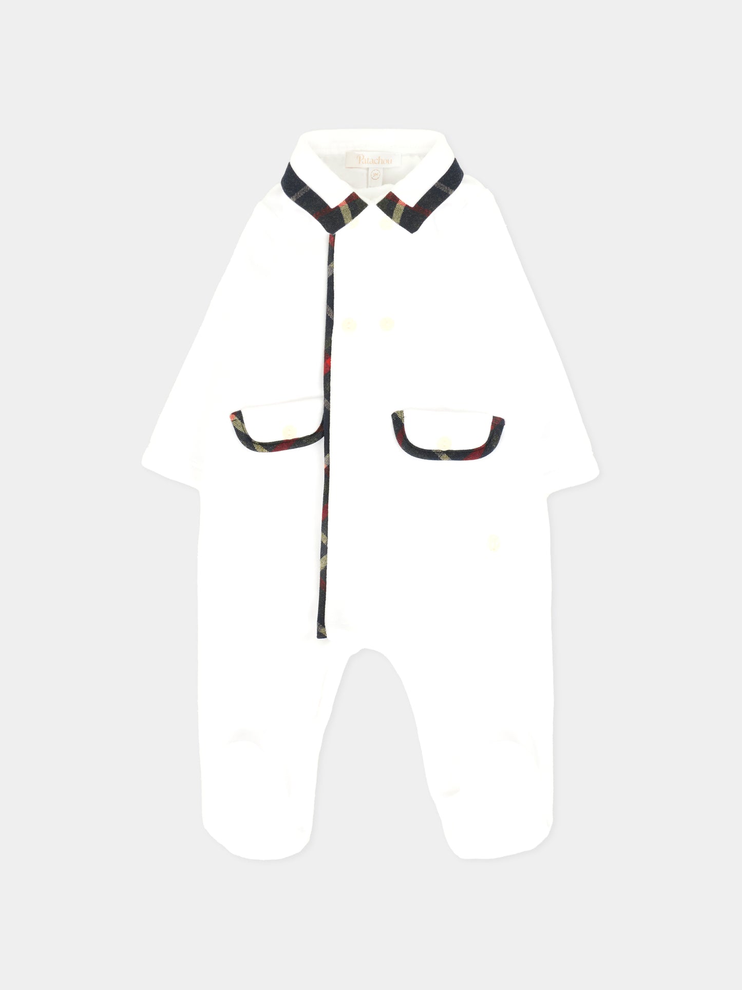 Tutina bianca per neonati,Patachou,PAP BAB4133138 000