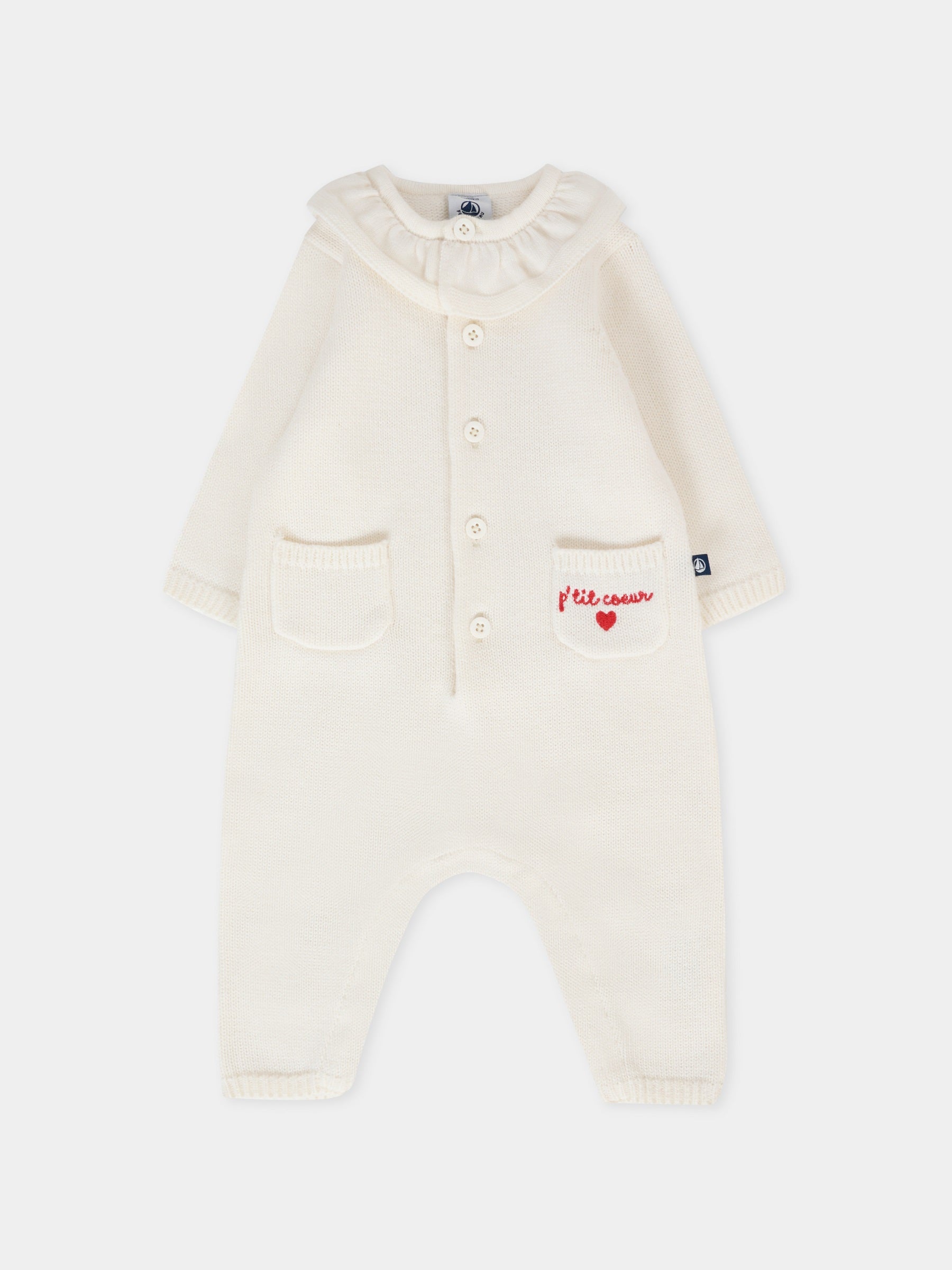 Tutina avorio per neonata,Petit Bateau,A0EL5 01