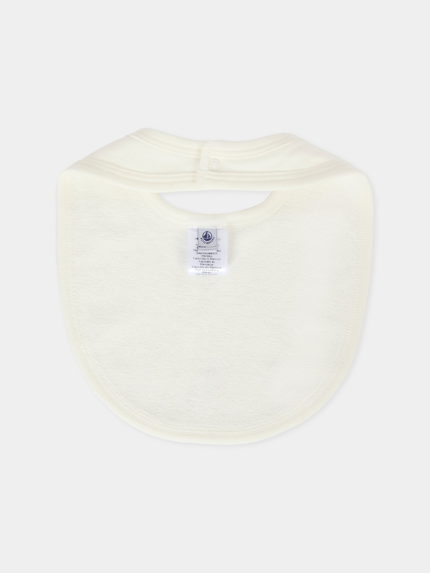 Set bavaglini avorio per neonati con orso,Petit Bateau,A0E18 01