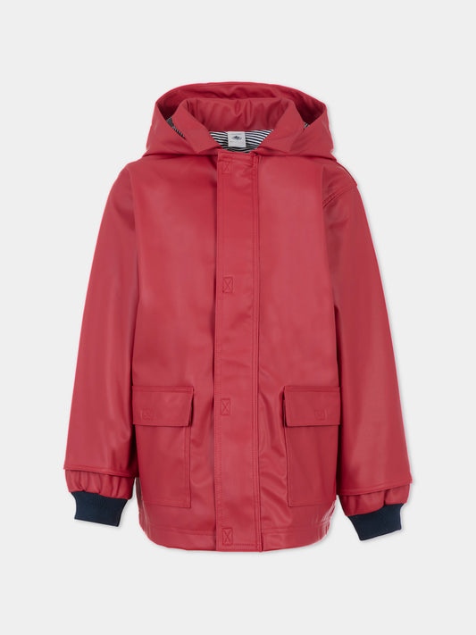 Impermeabile bordeaux per bambini,Petit Bateau,A0EEW 03