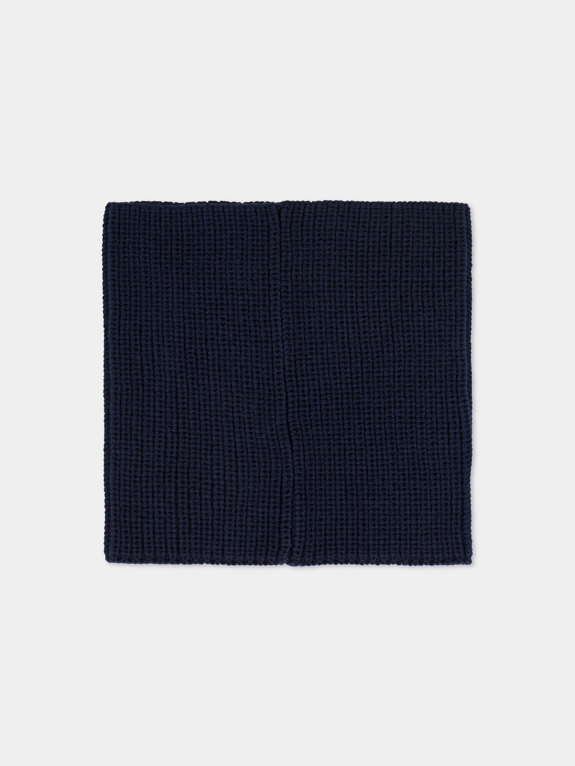 Sciarpa blu per bambina con logo,Max&co,MX0244-MX048-MX853