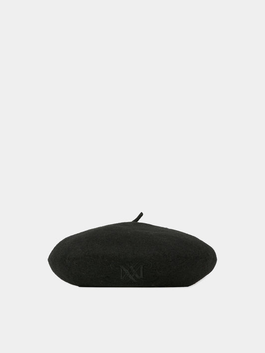 Basco nero per bambina con logo,Max&co,MX0245-MX00L-MX900