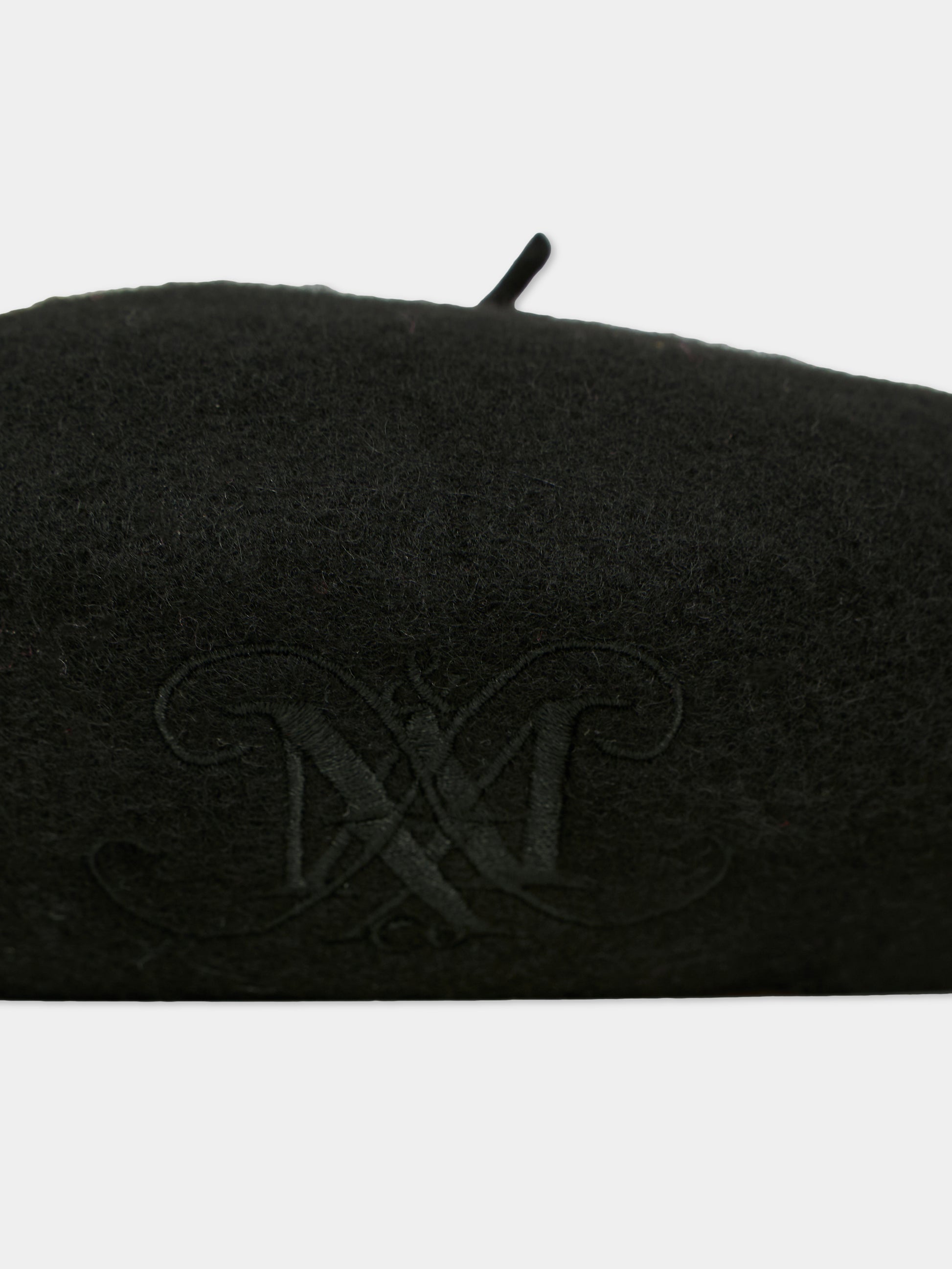 Basco nero per bambina con logo,Max&co,MX0245-MX00L-MX900