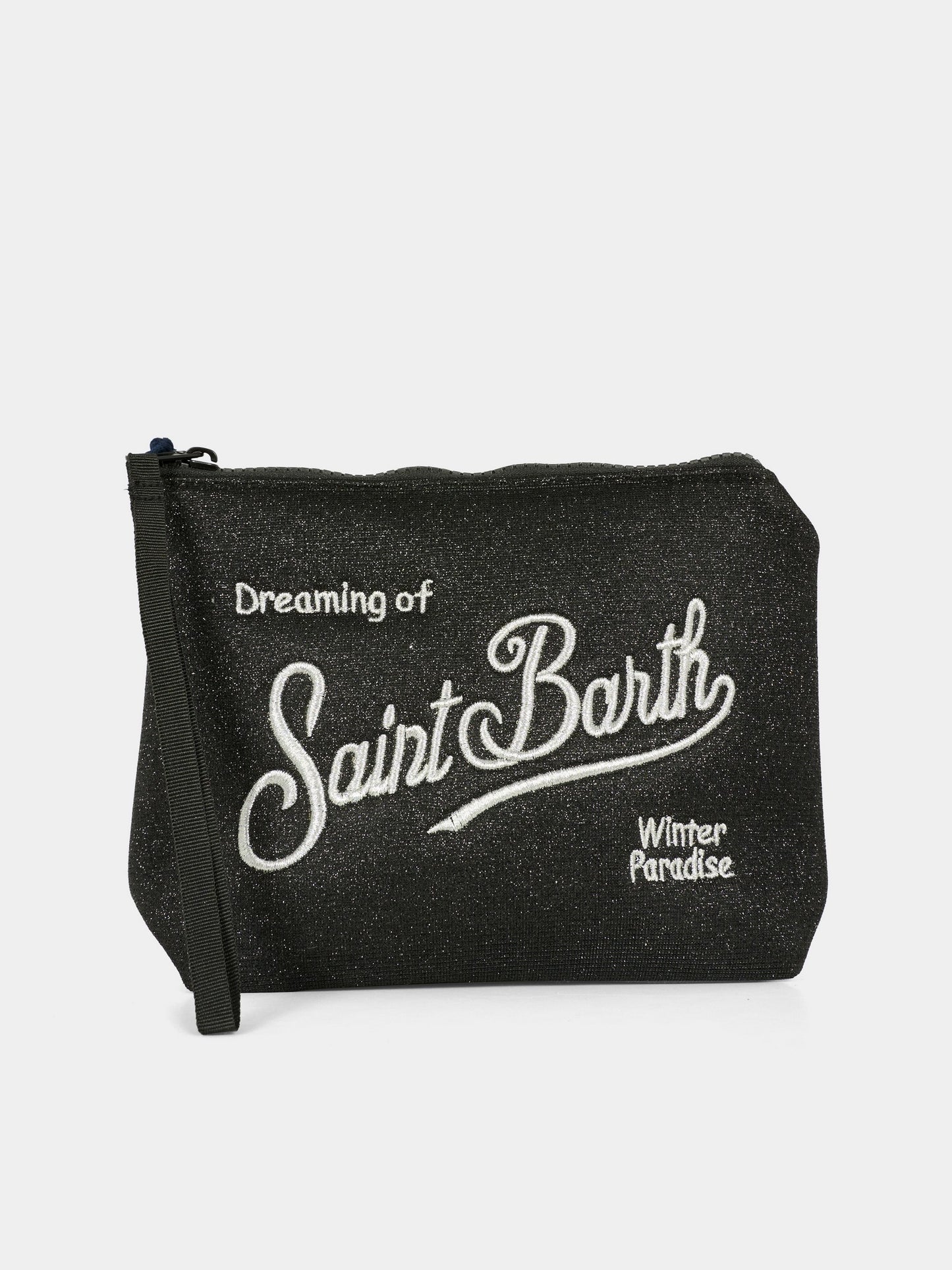 Pochette Aline nera per bambina con logo e paillettes,Mc2 Saint Barth,ALI0026 - 00207I